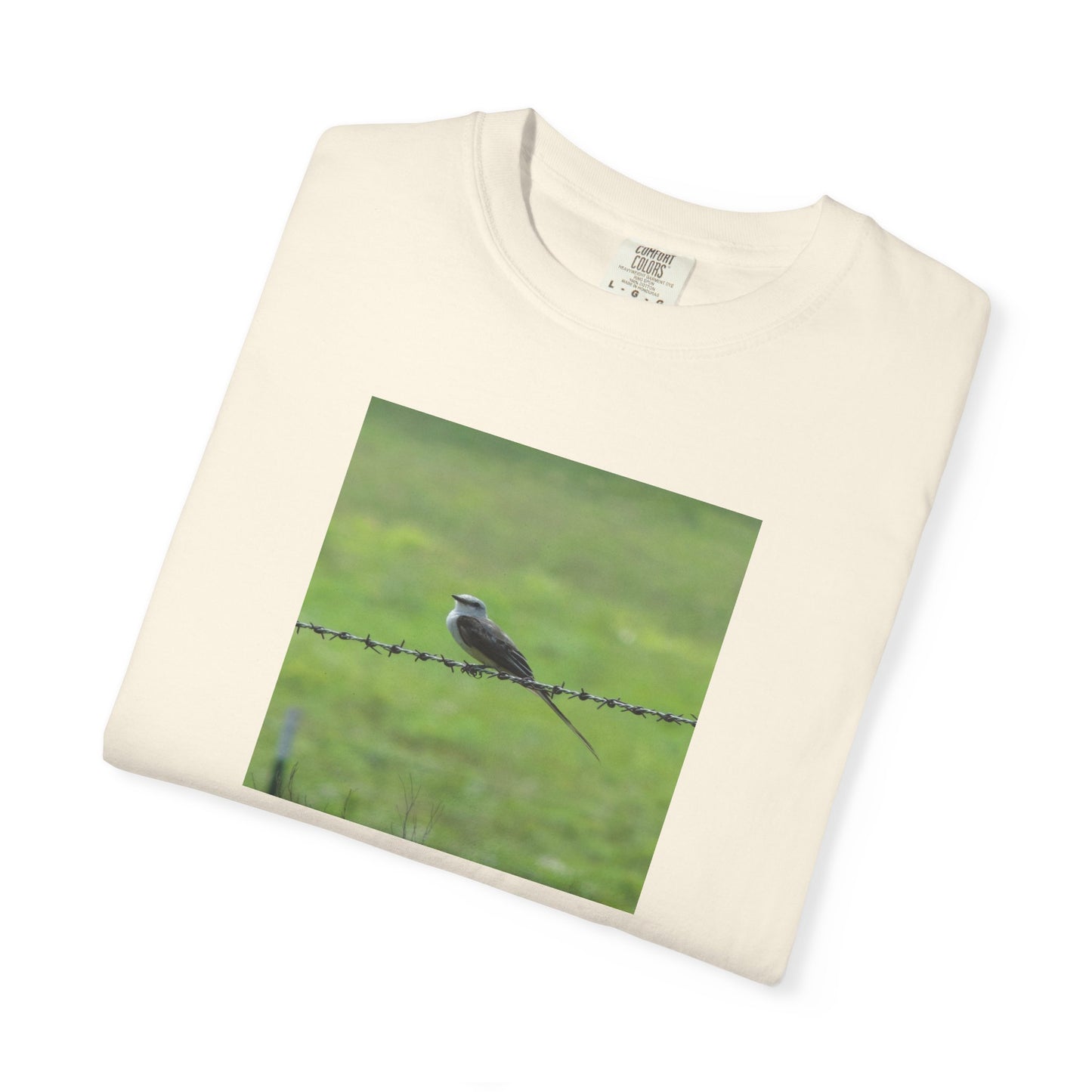 THE RESILIENCE OF A BIRD ON BARBWIRE ALBUM COVER TEE