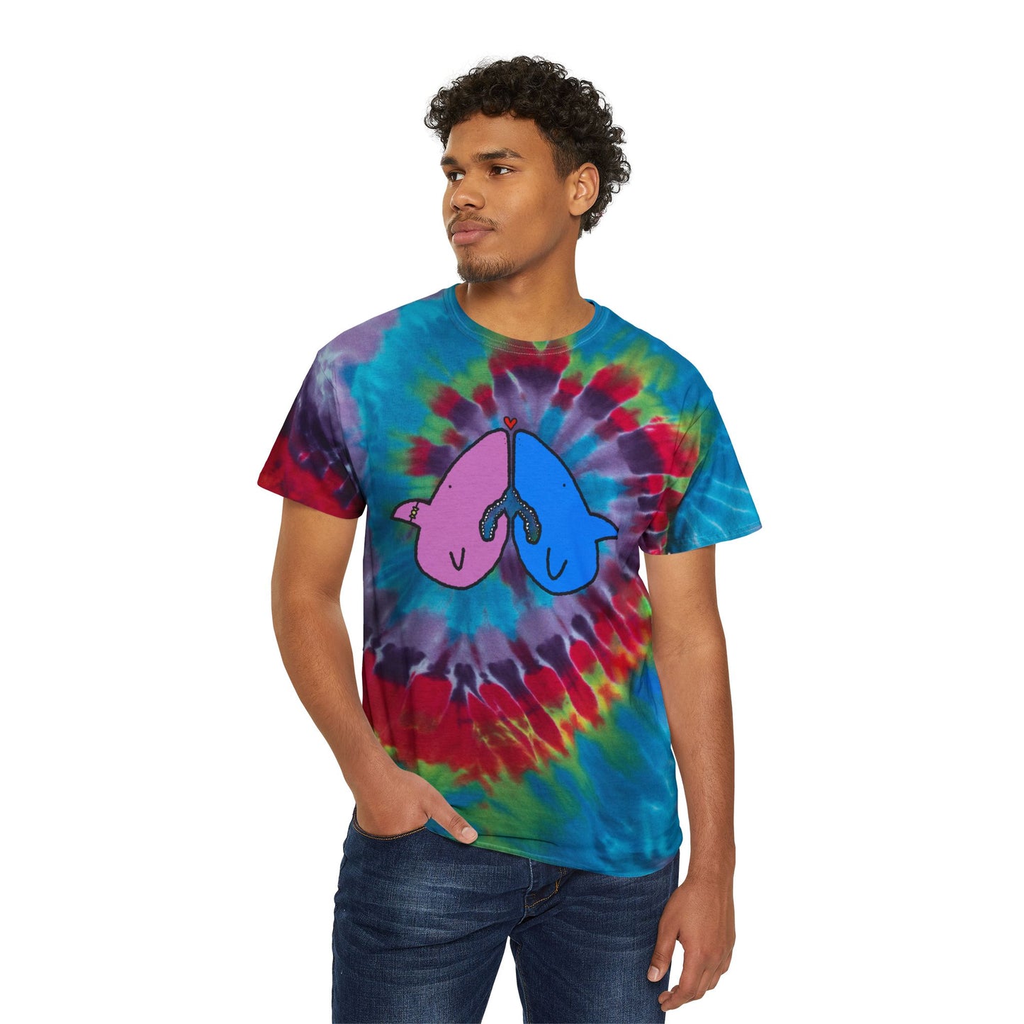 Shark Love Tie-Dye Tee