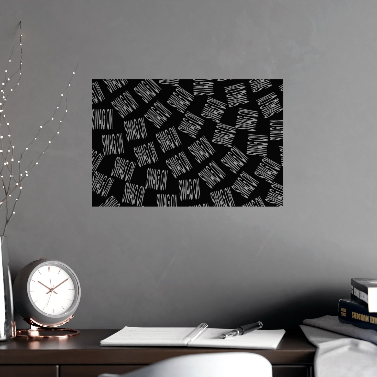 Swag On Poster (Black, Horizontal & Vertical)