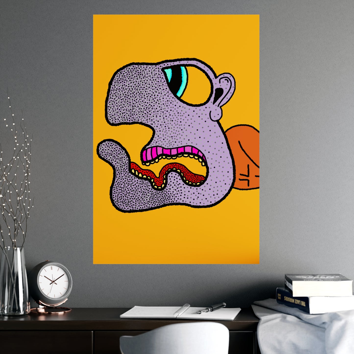 Bling Blau Vertical Matte Posters