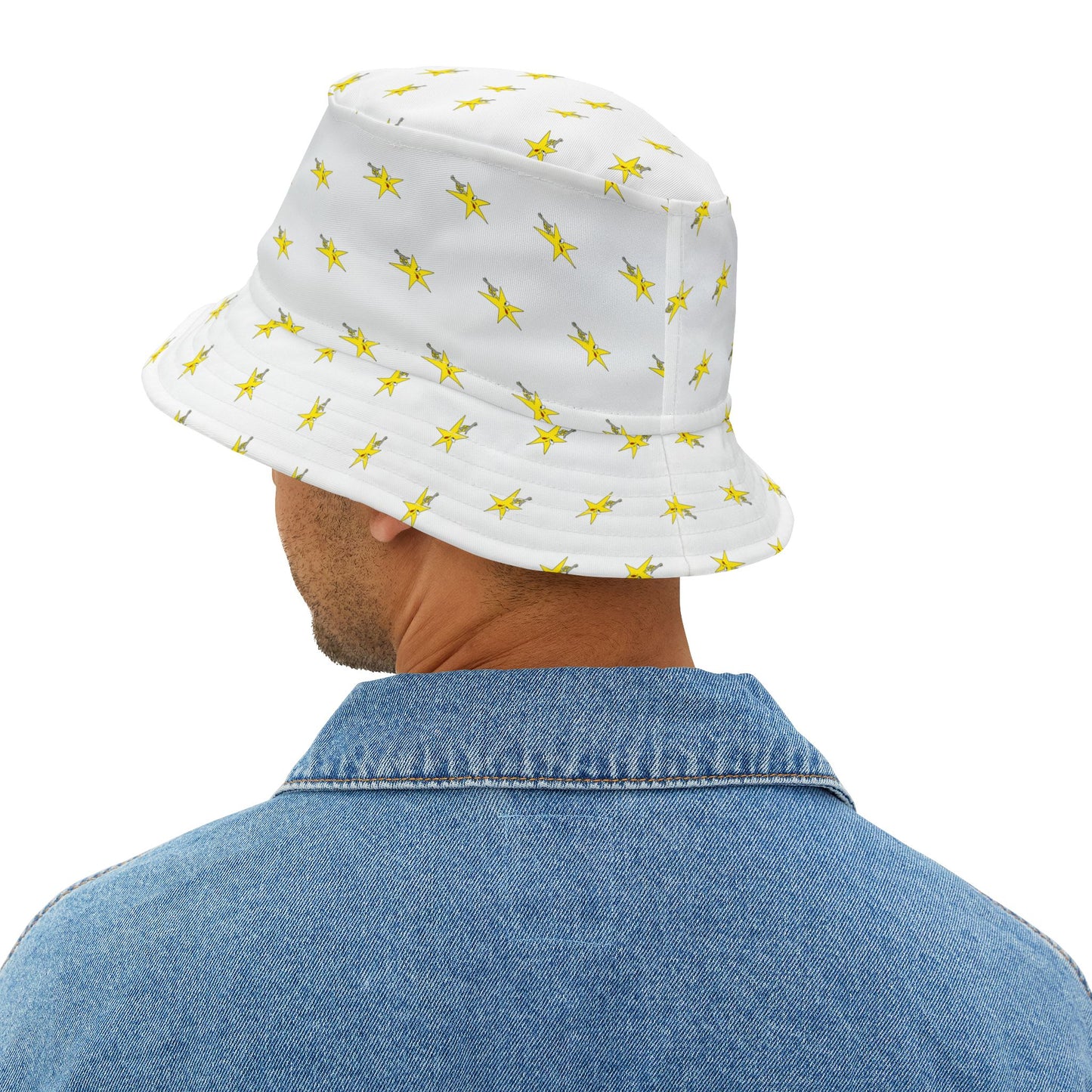 SHOOTING STAR BUCKET HAT (White)