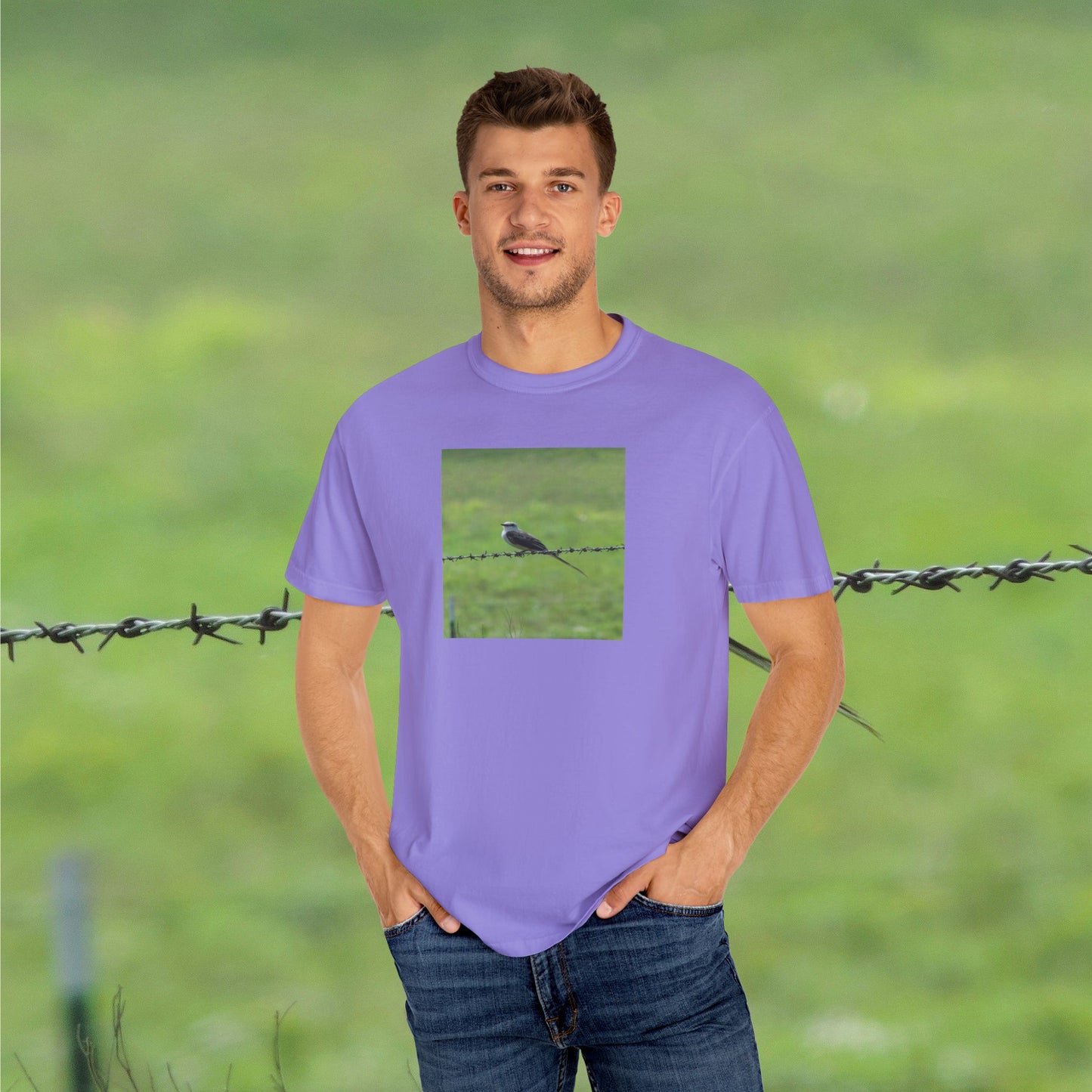 THE RESILIENCE OF A BIRD ON BARBWIRE ALBUM COVER TEE