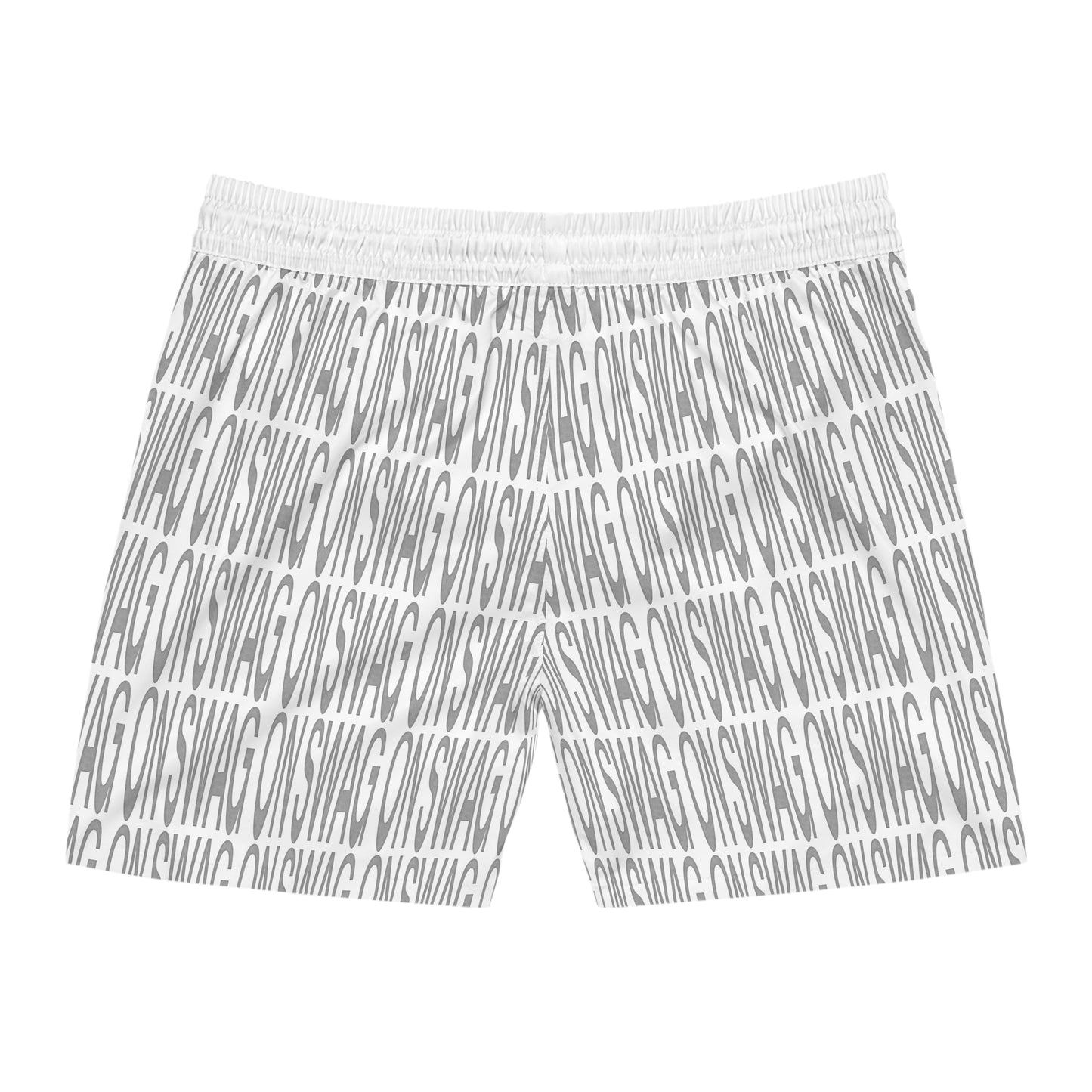 SWAG ON Mid-Length Swim Shorts (White)