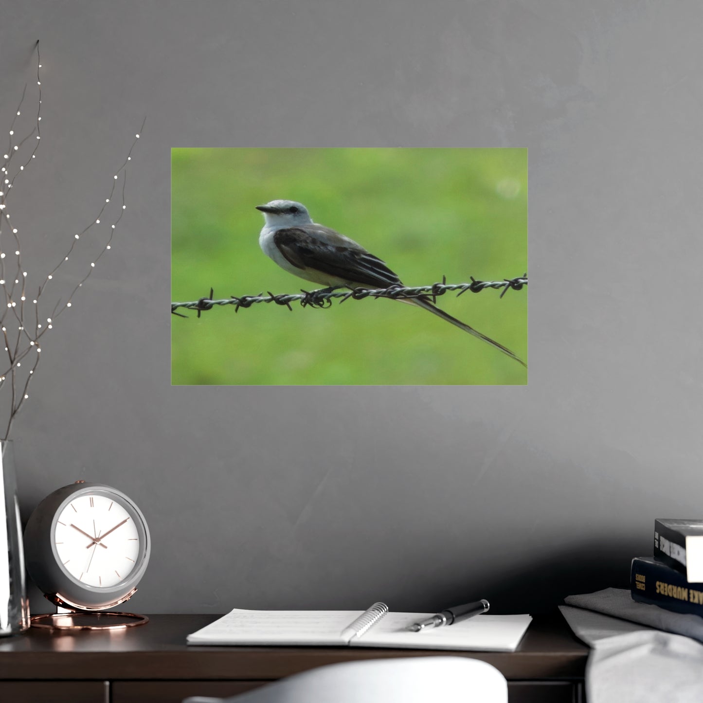 Bird On Barbwire Poster