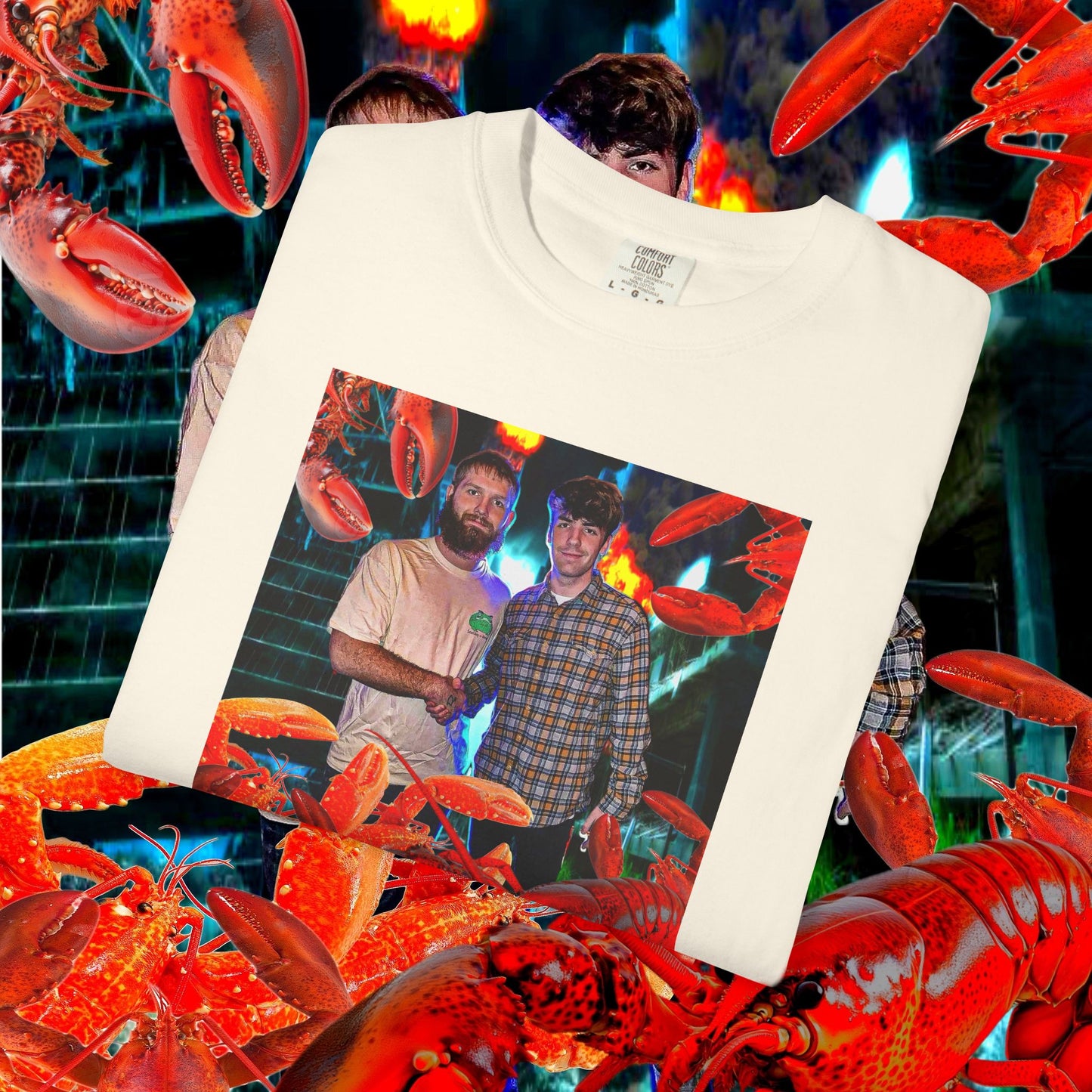 MASTRO & POP VS. GIANT LOBSTERS TEE