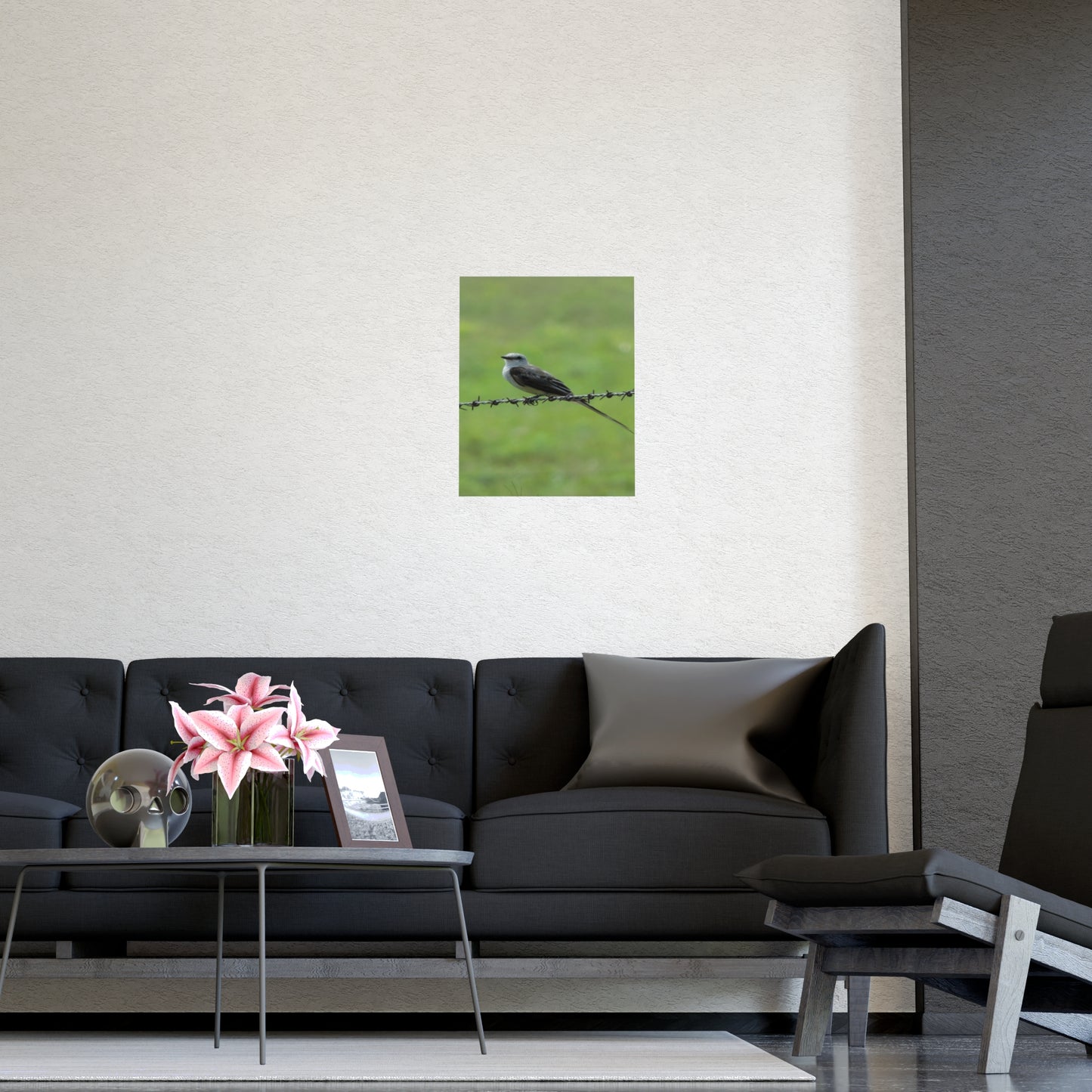 Bird On Barbwire Poster