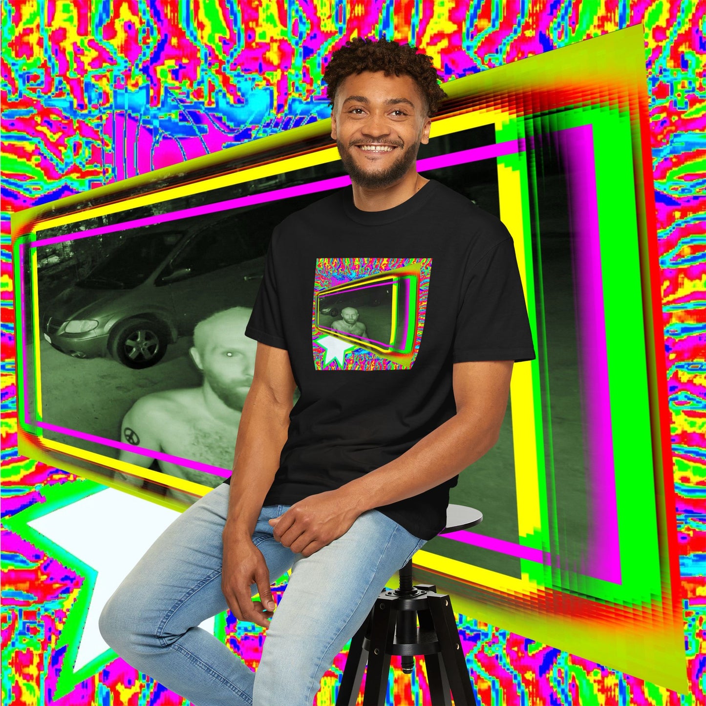 OZARK TECHNO PUNK SHOW ALBUM COVER TEE