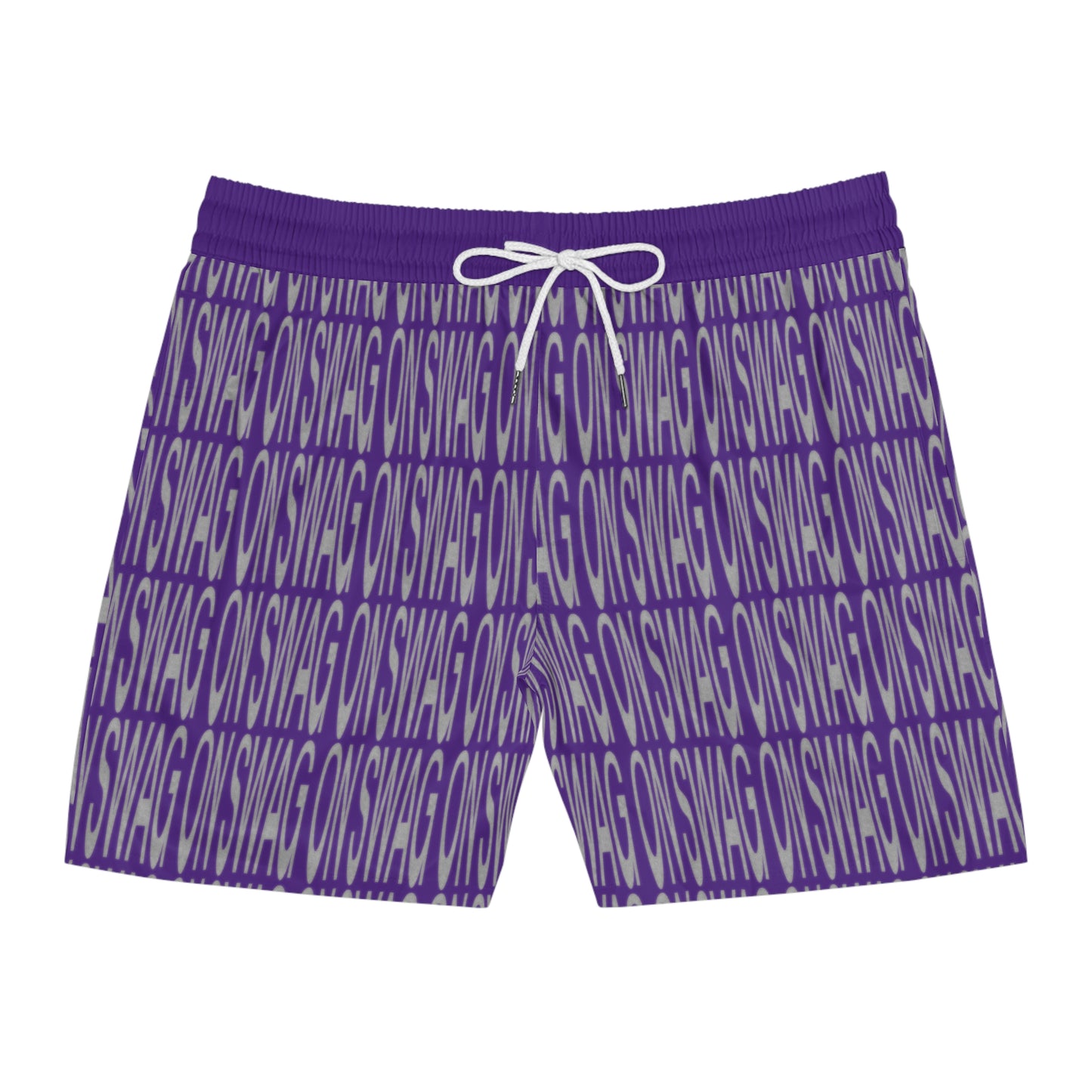 SWAG ON Mid-Length Swim Shorts (Purple)