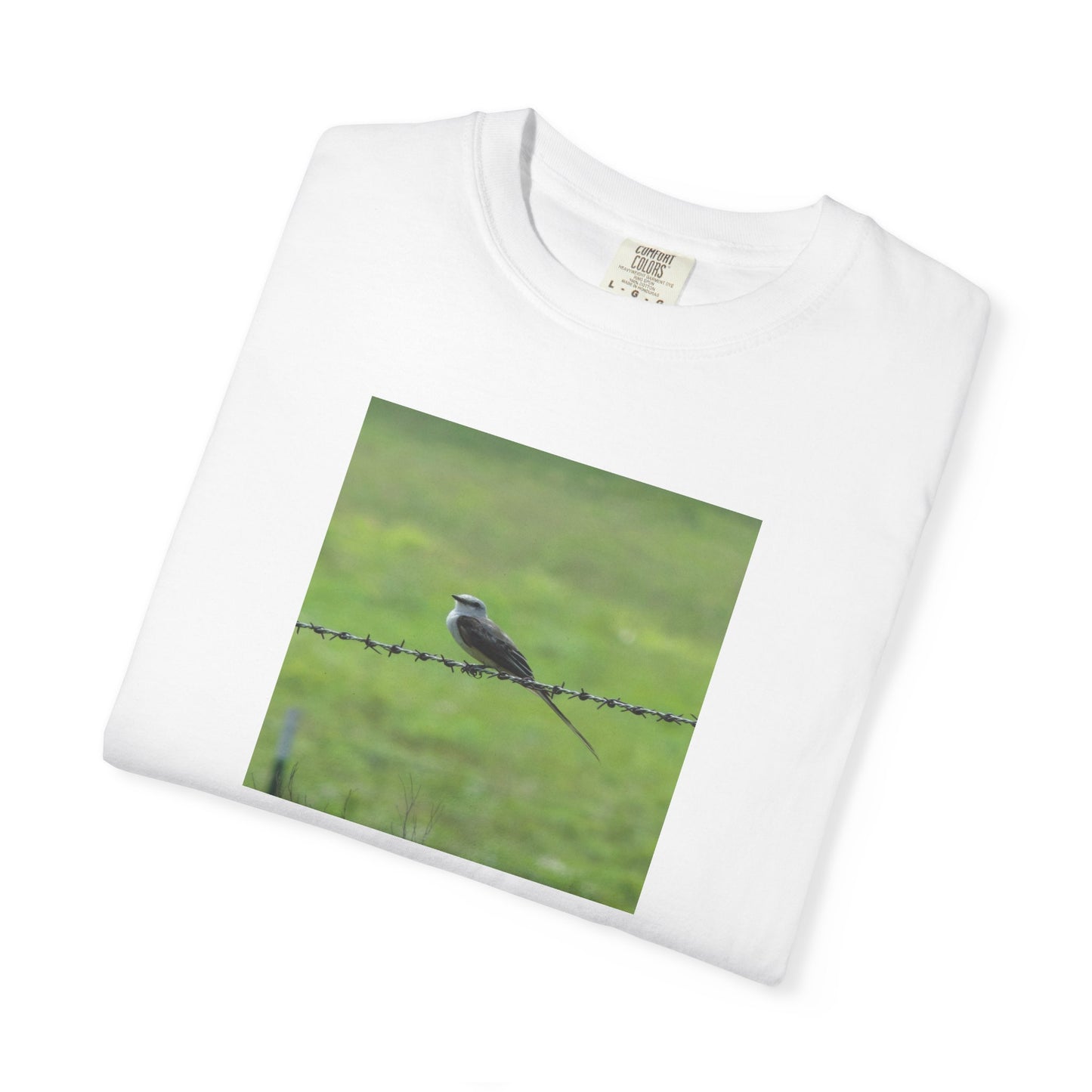 THE RESILIENCE OF A BIRD ON BARBWIRE ALBUM COVER TEE