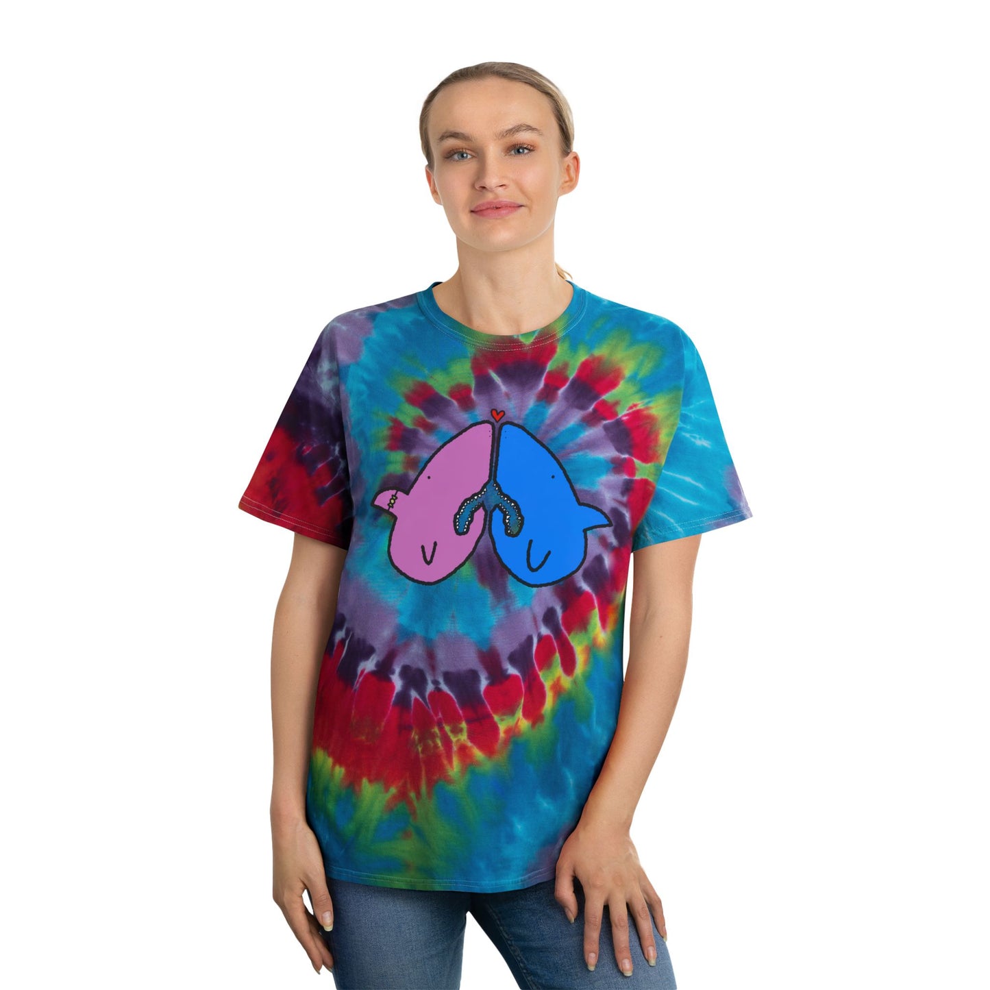 Shark Love Tie-Dye Tee
