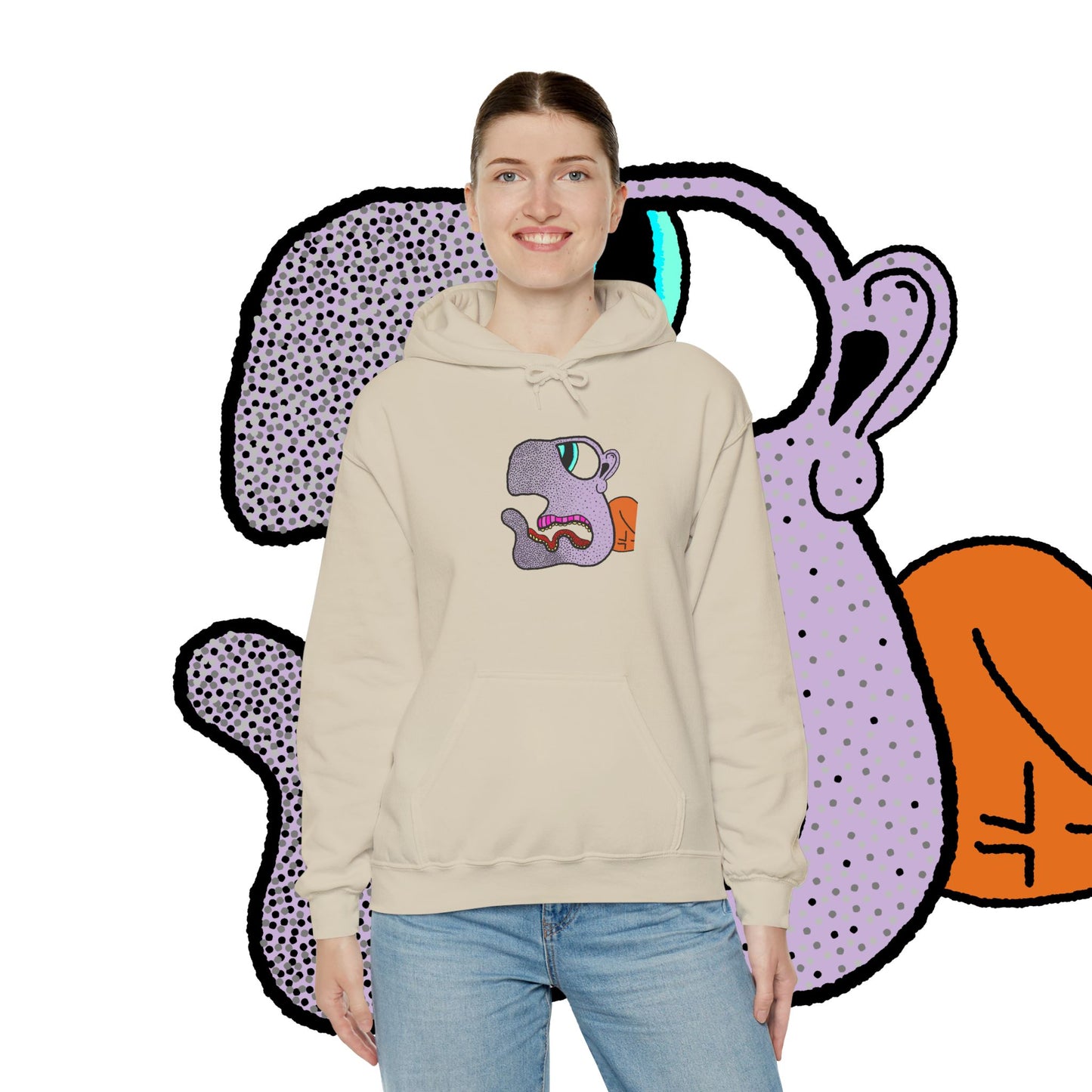 MR BLING BLAU HOODIE