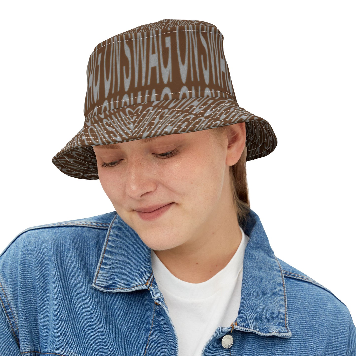 SWAG ON BUCKET HAT (Brown)