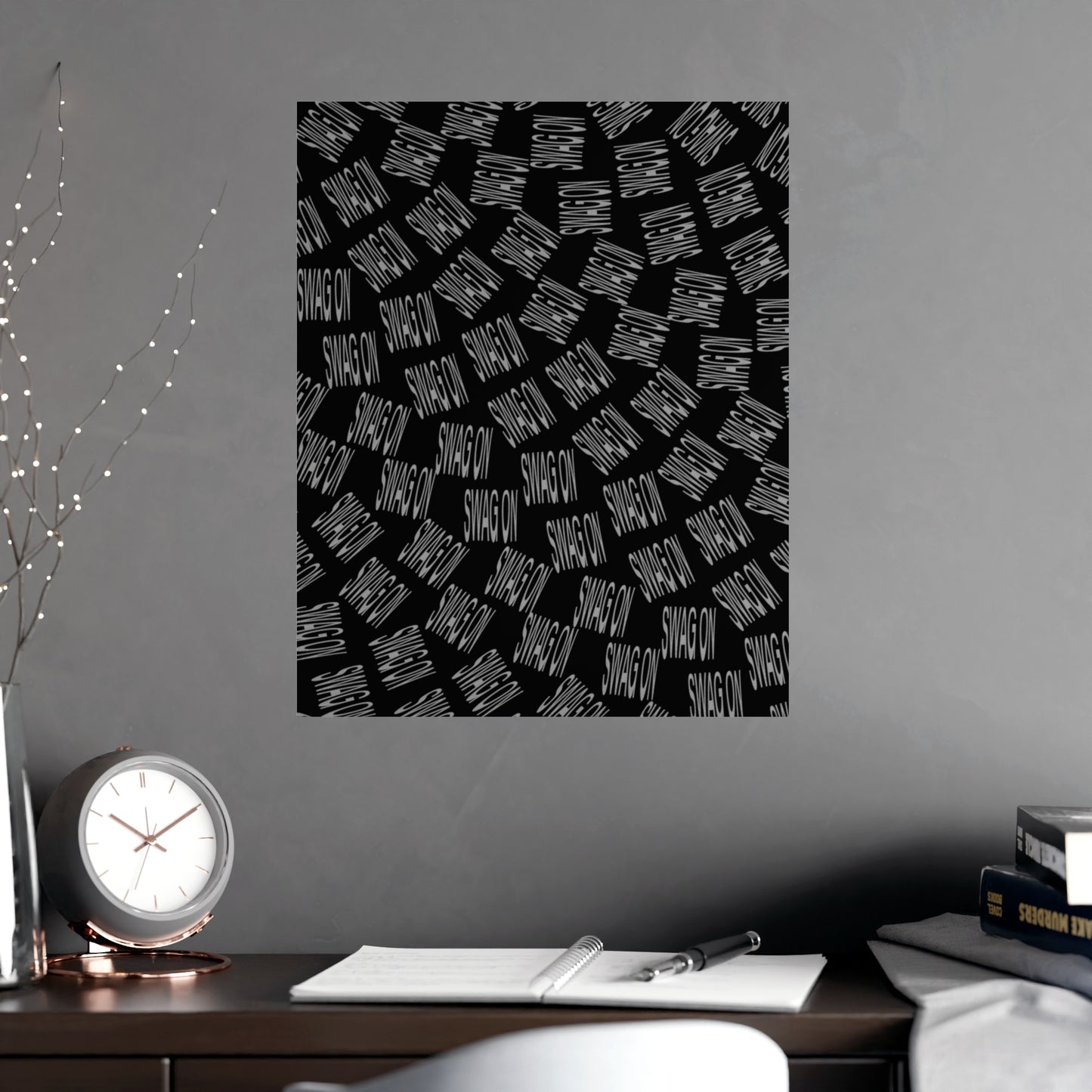 Swag On Poster (Black, Horizontal & Vertical)
