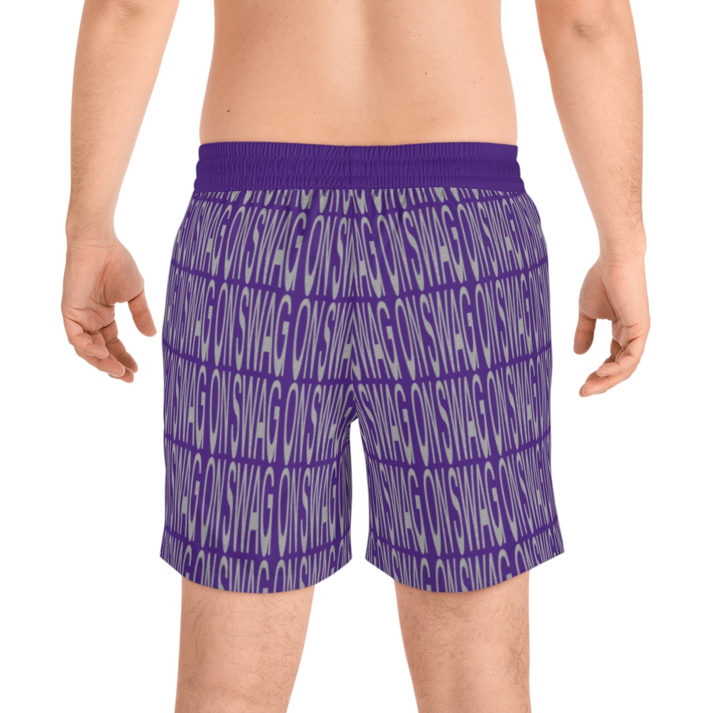 SWAG ON Mid-Length Swim Shorts (Purple)