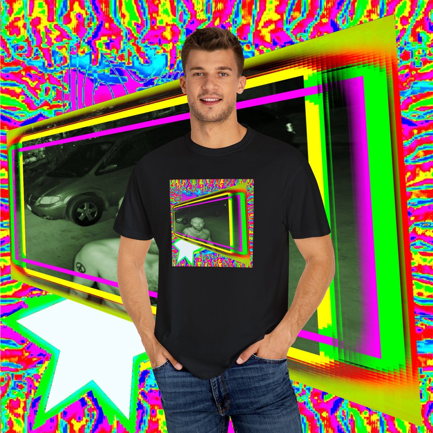 OZARK TECHNO PUNK SHOW ALBUM COVER TEE