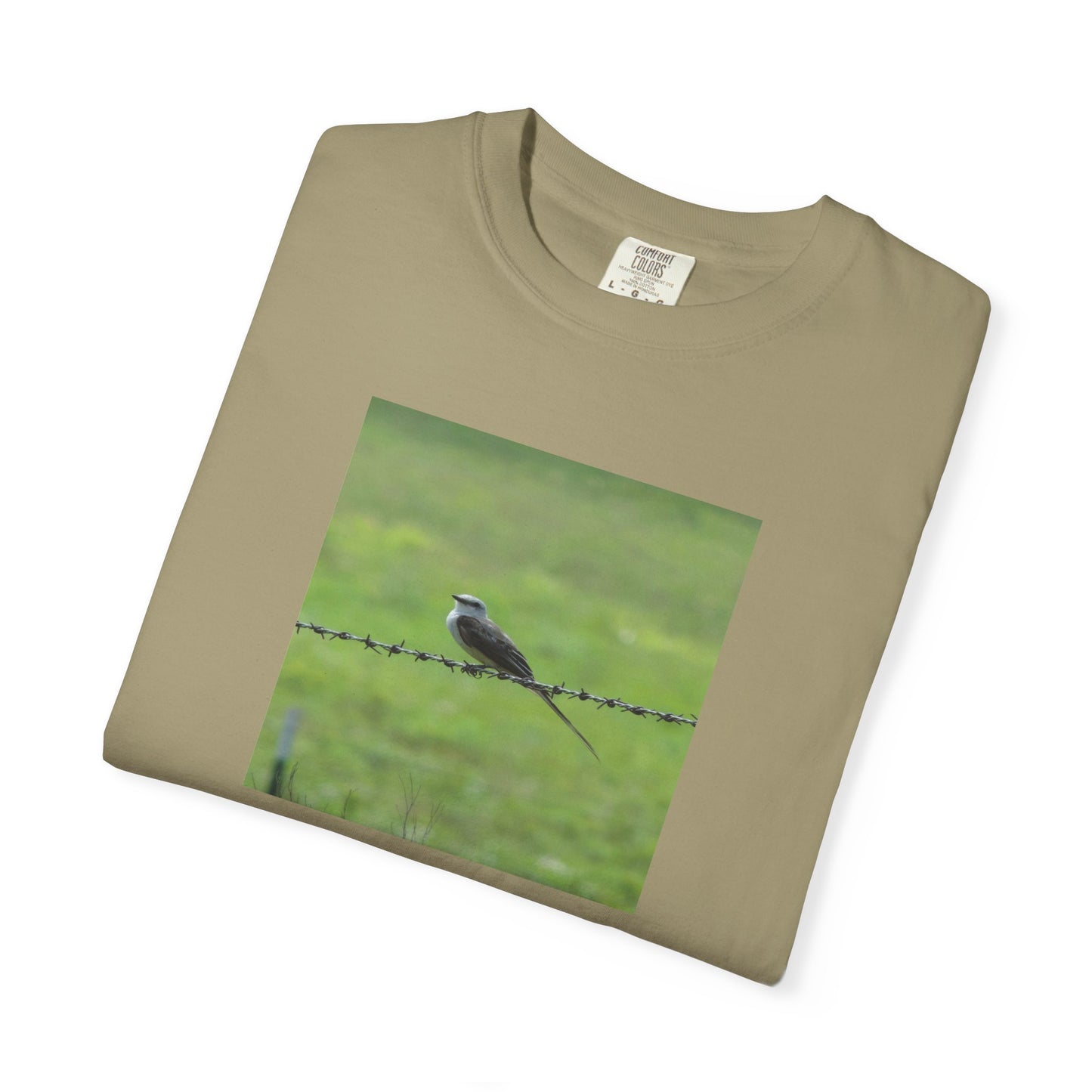 THE RESILIENCE OF A BIRD ON BARBWIRE ALBUM COVER TEE