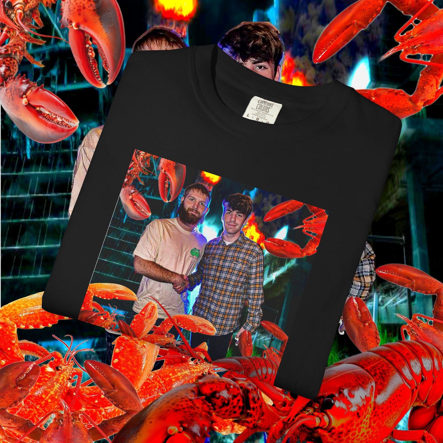 MASTRO & POP VS. GIANT LOBSTERS TEE