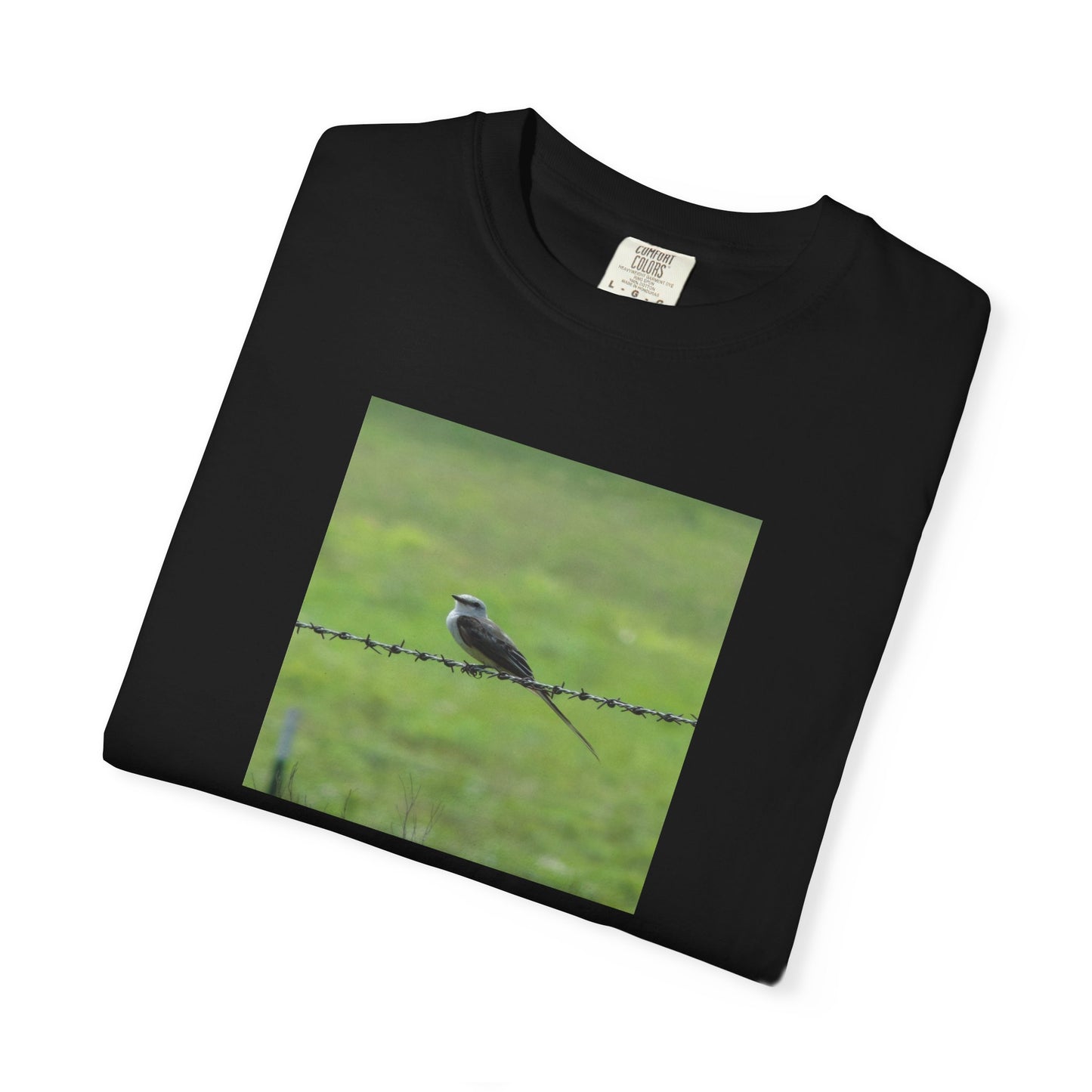 THE RESILIENCE OF A BIRD ON BARBWIRE ALBUM COVER TEE