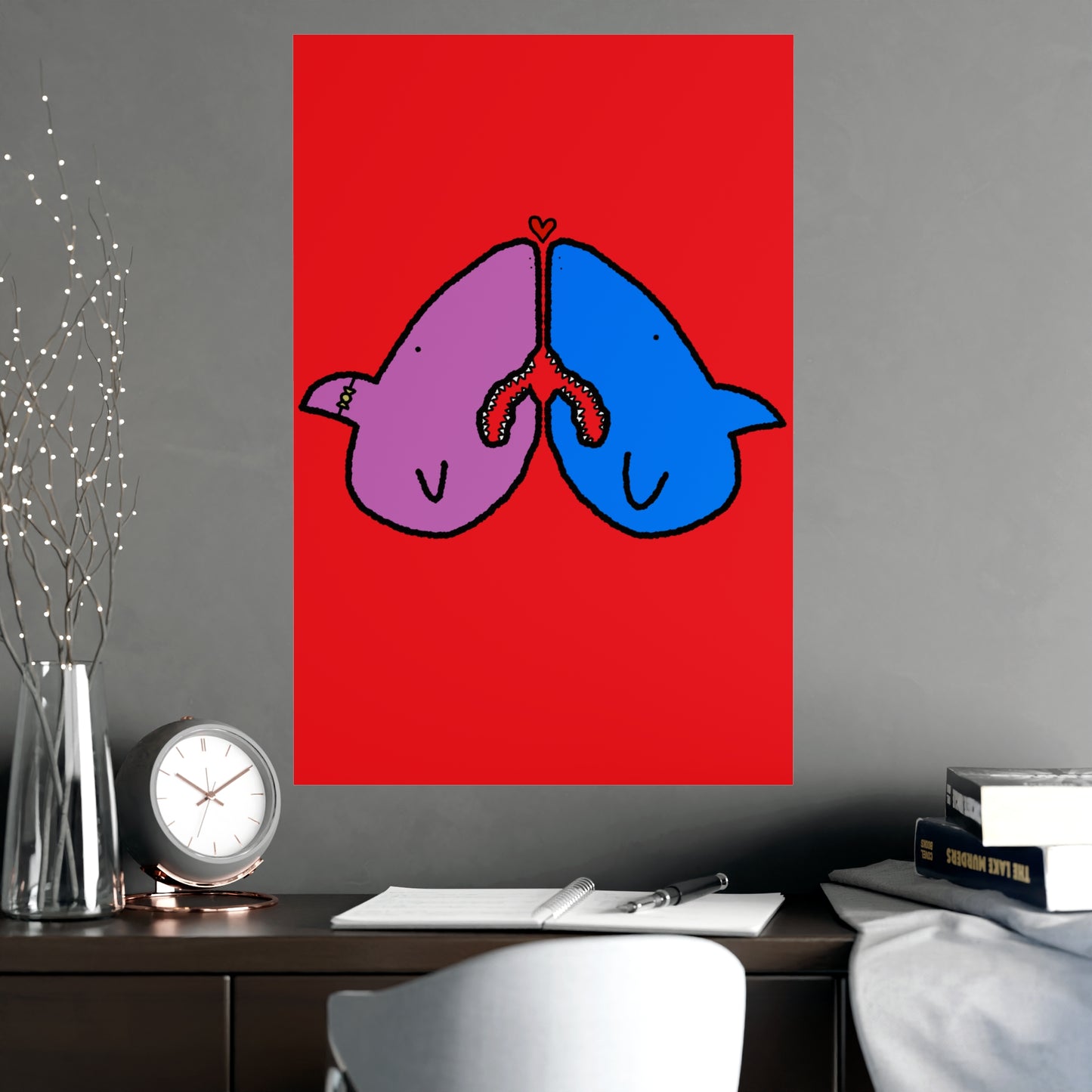 Shark Love Poster