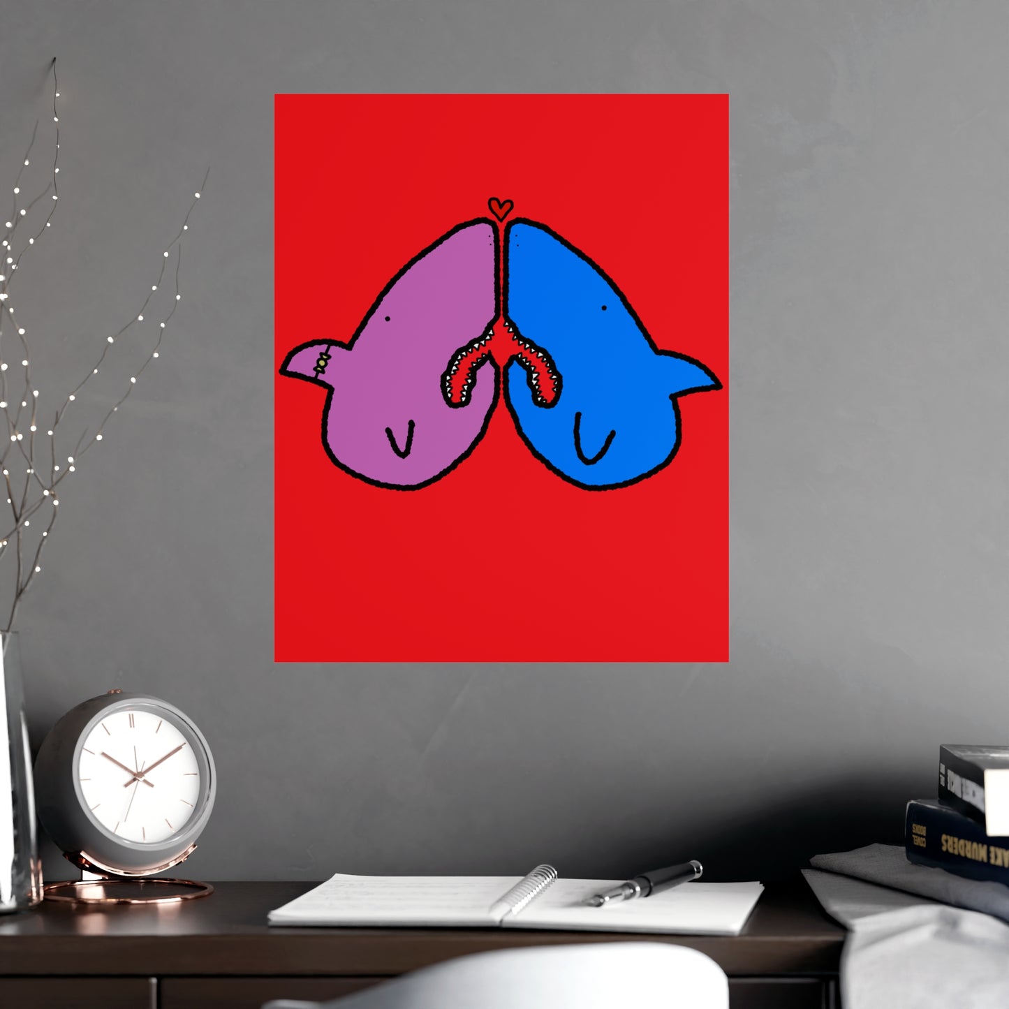 Shark Love Poster