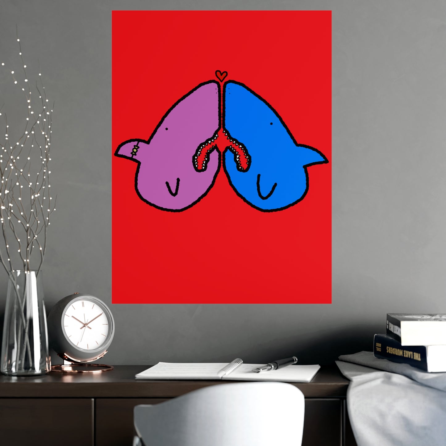 Shark Love Poster