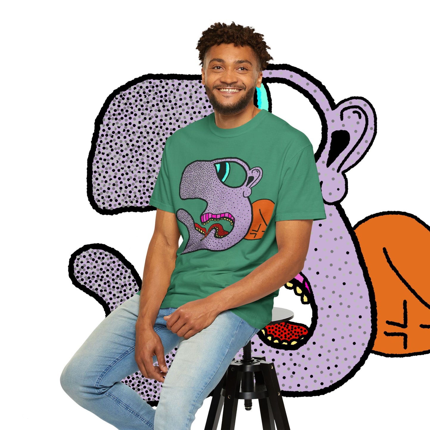 MR. BLING-BLAU TEE