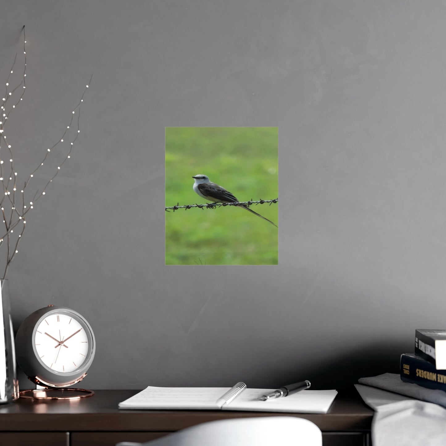 Bird On Barbwire Poster