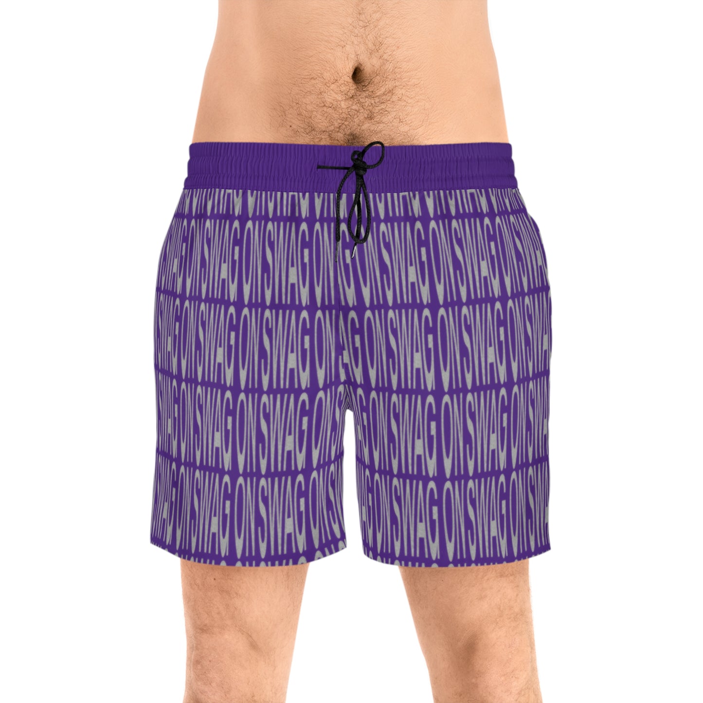 SWAG ON Mid-Length Swim Shorts (Purple)