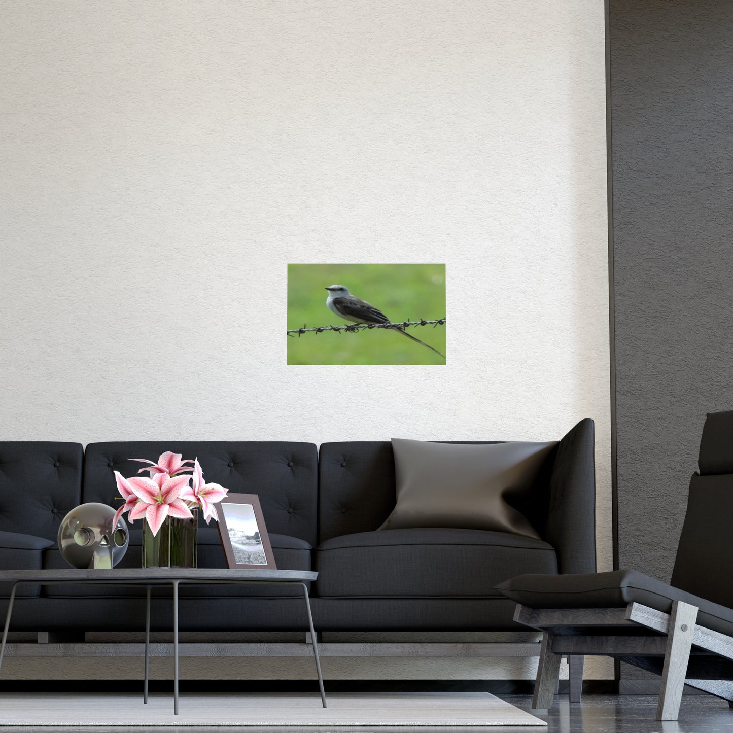 Bird On Barbwire Poster