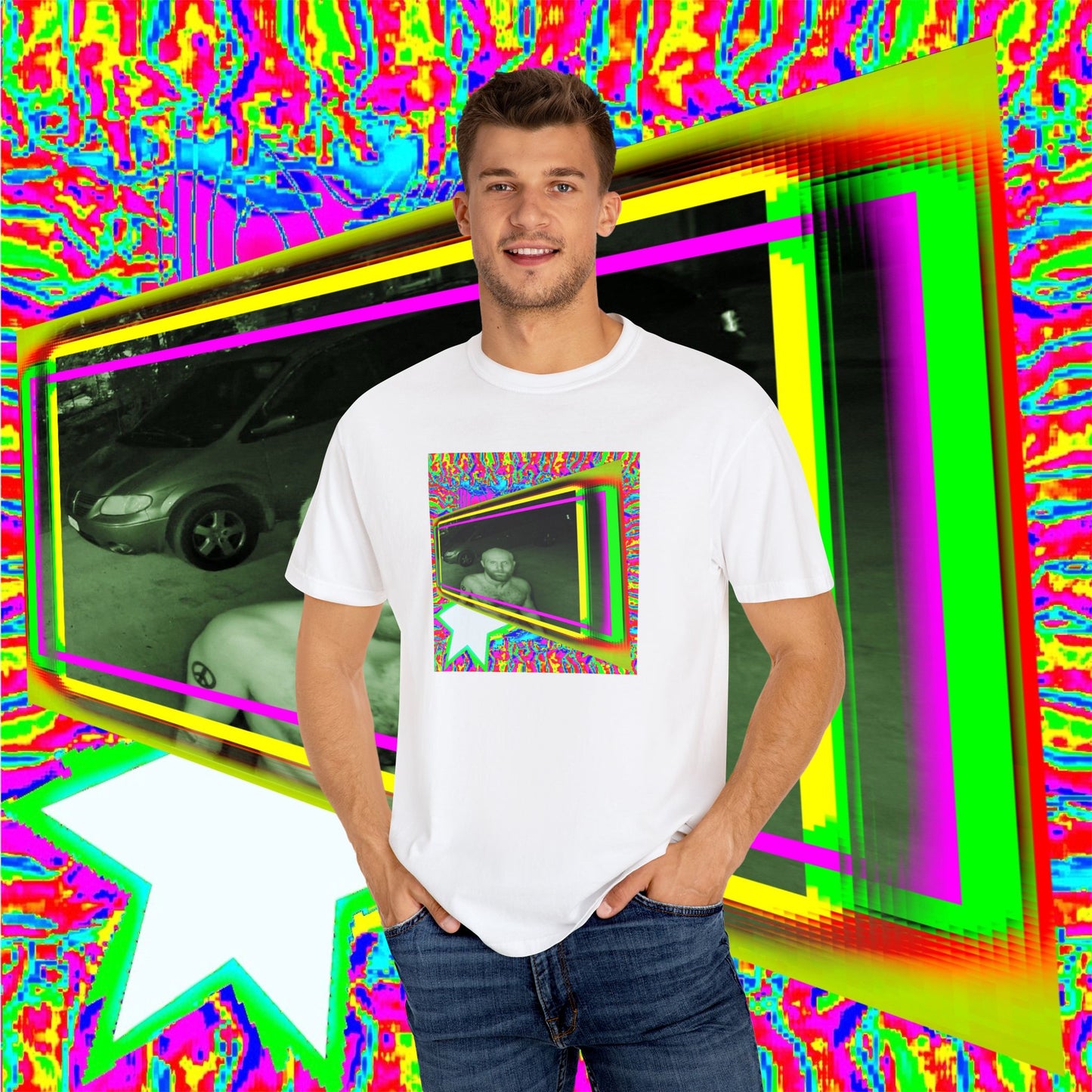OZARK TECHNO PUNK SHOW ALBUM COVER TEE