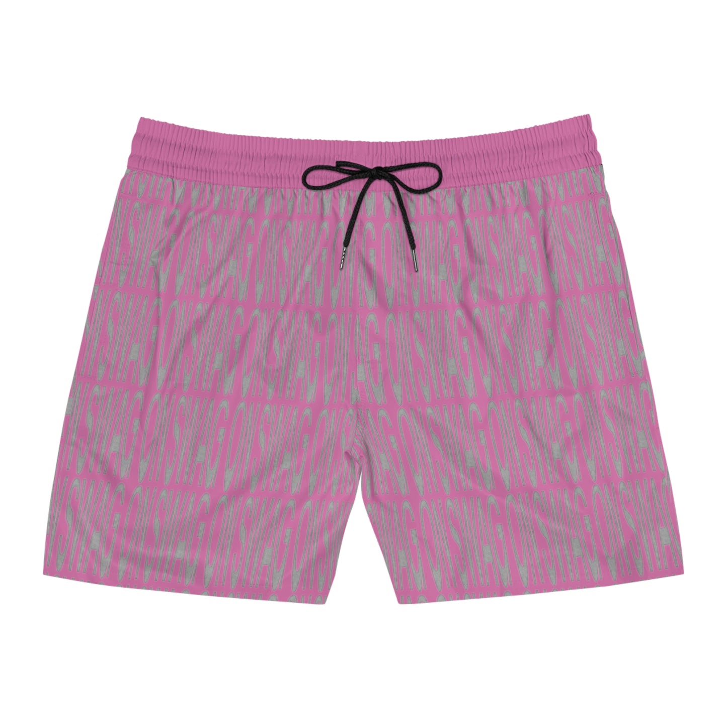 SWAG ON Mid-Length Swim Shorts (Pink)