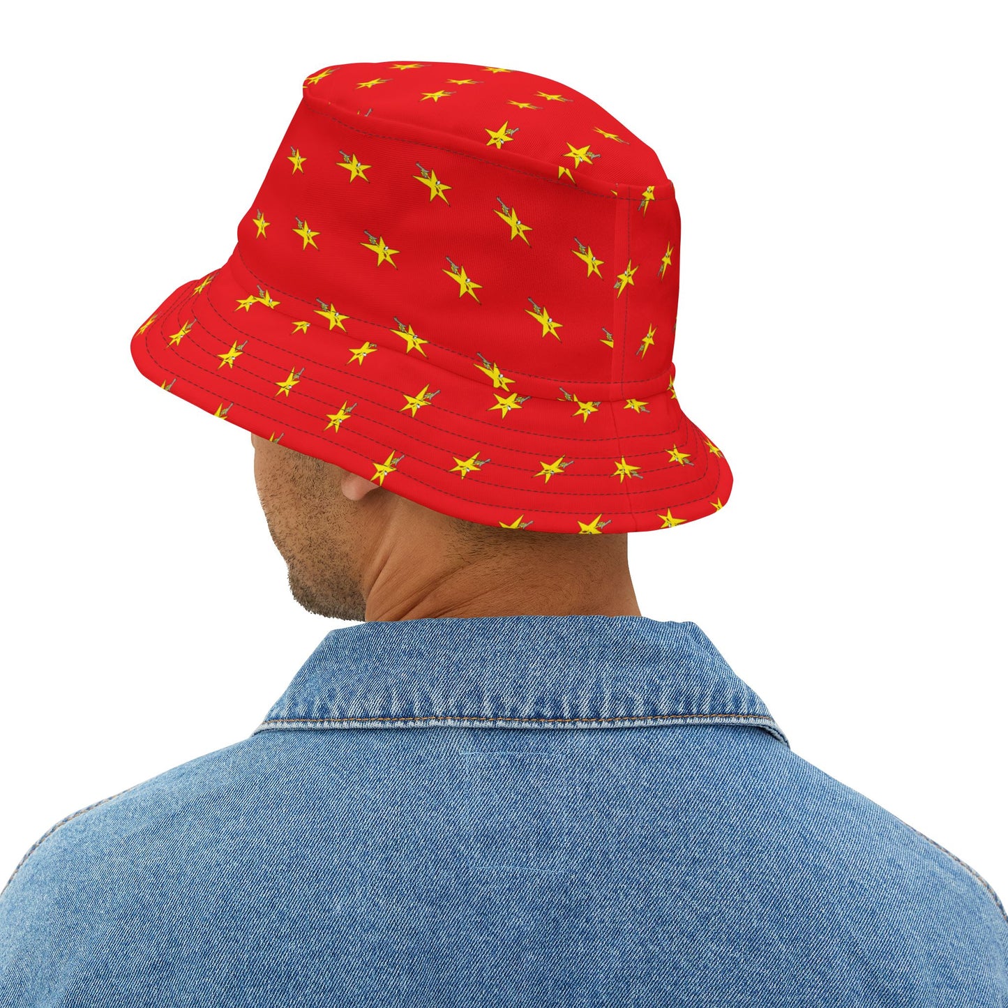 SHOOTING STAR BUCKET HAT (Red)