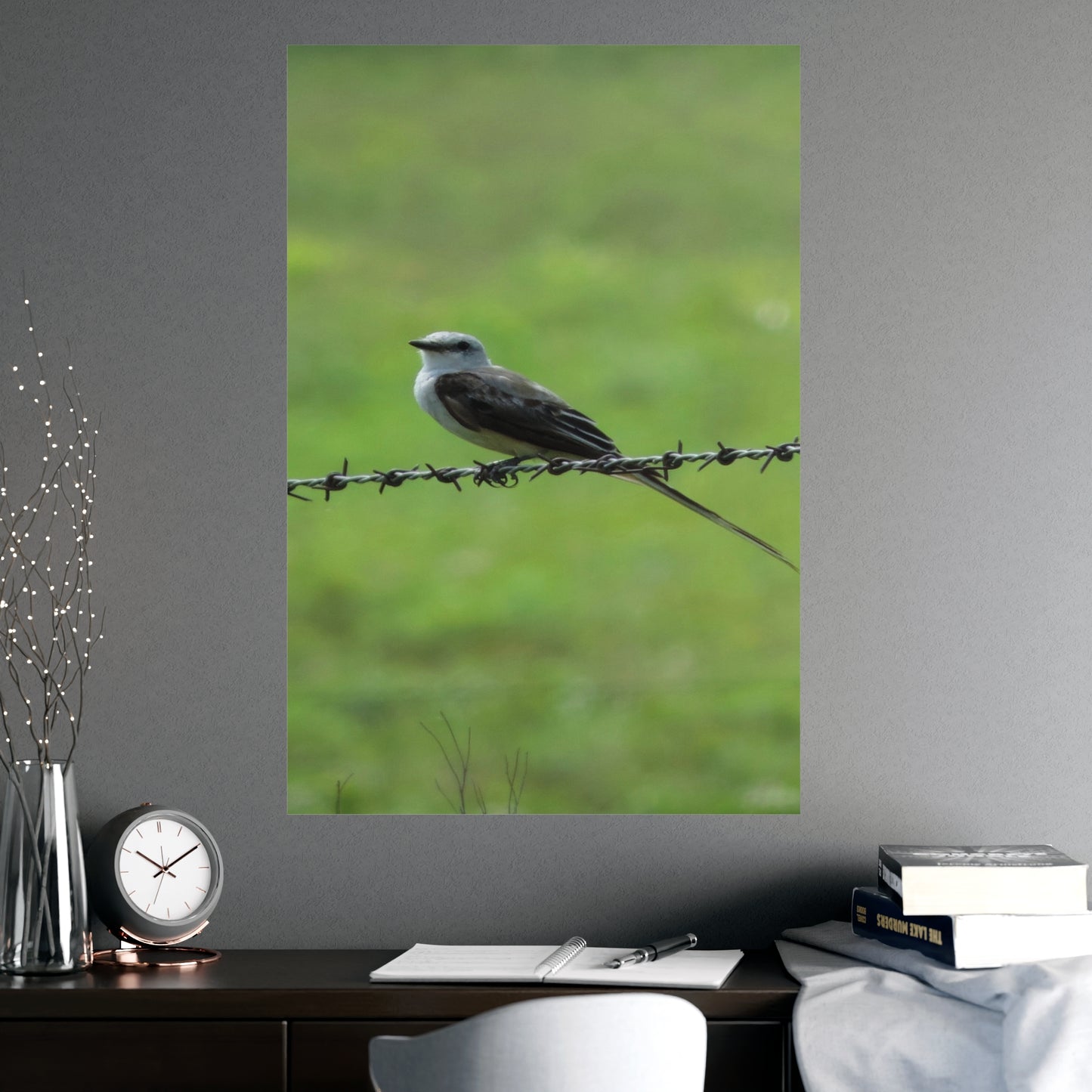 Bird On Barbwire Poster