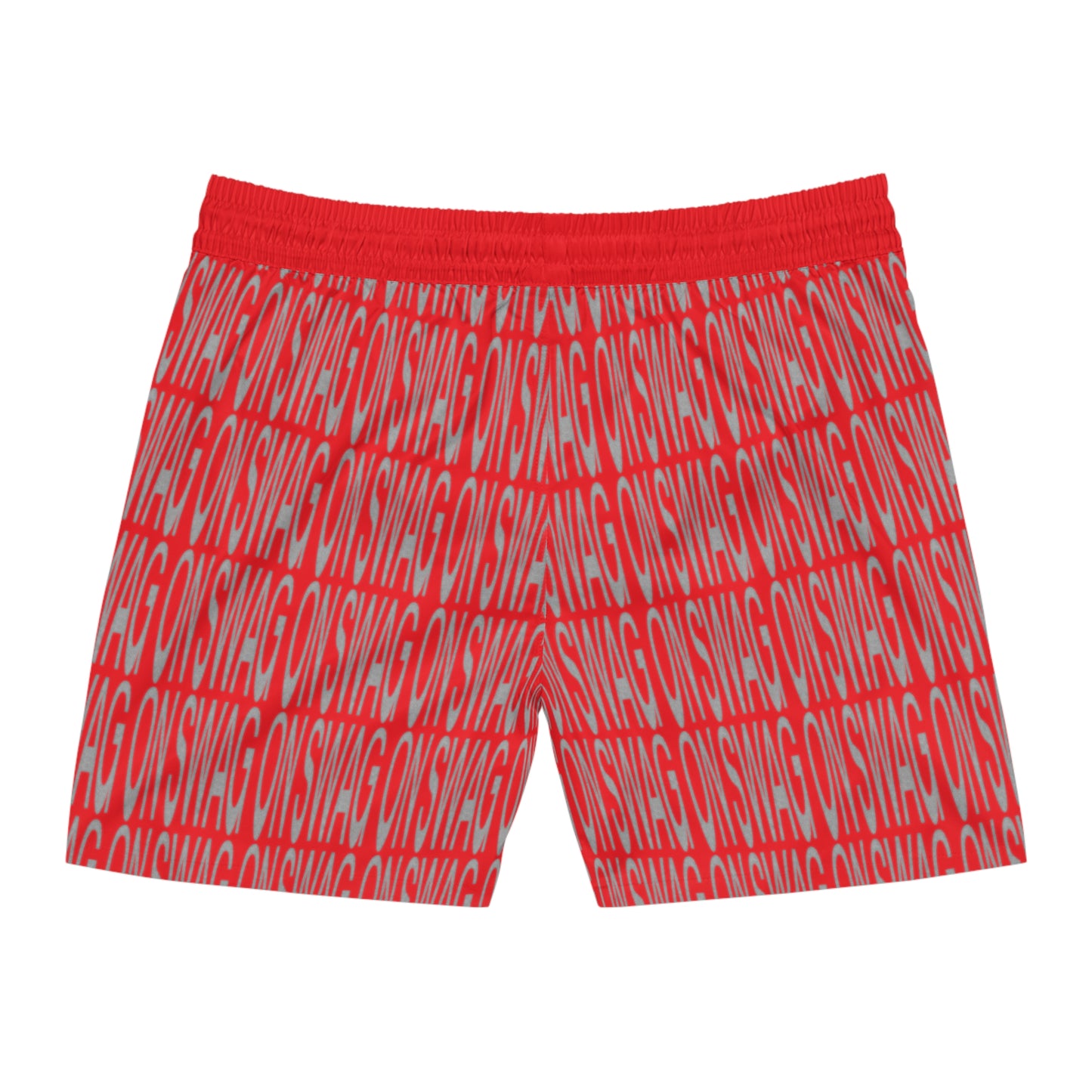 SWAG ON Mid-Length Swim Shorts (Red)