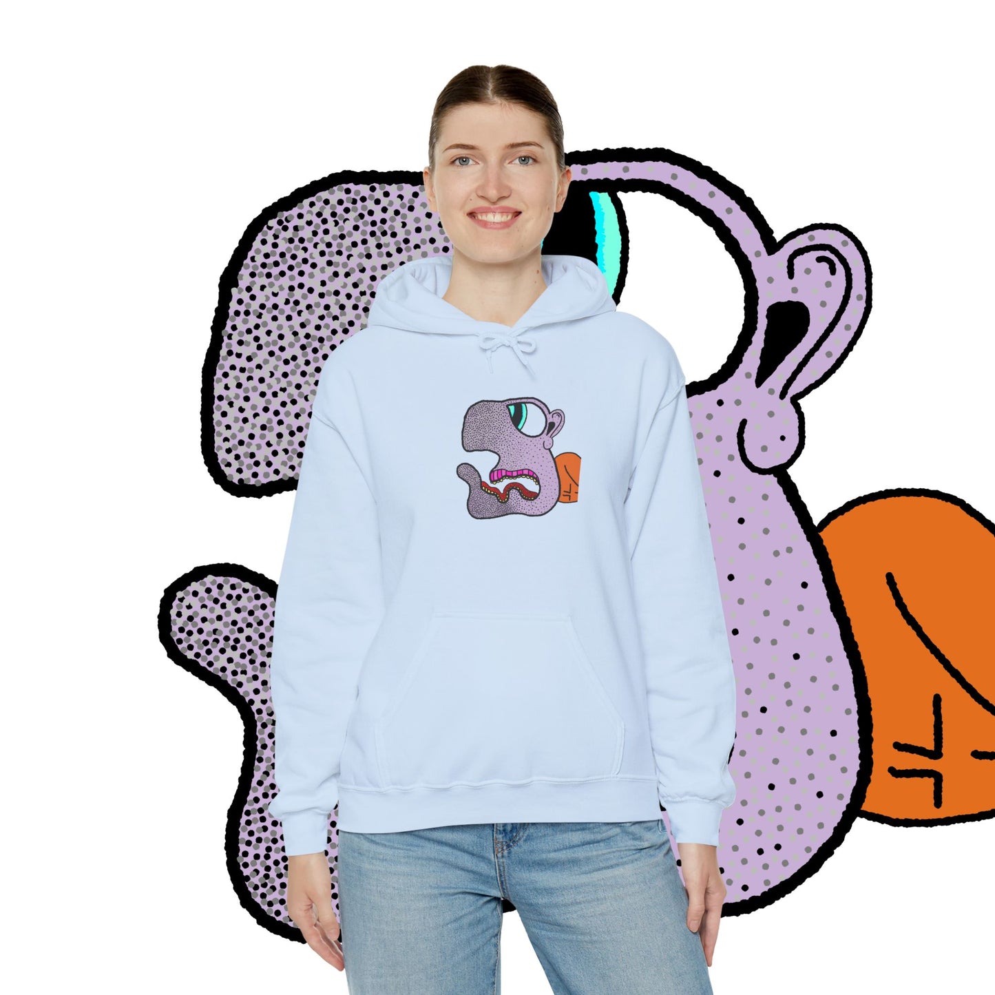 MR BLING BLAU HOODIE