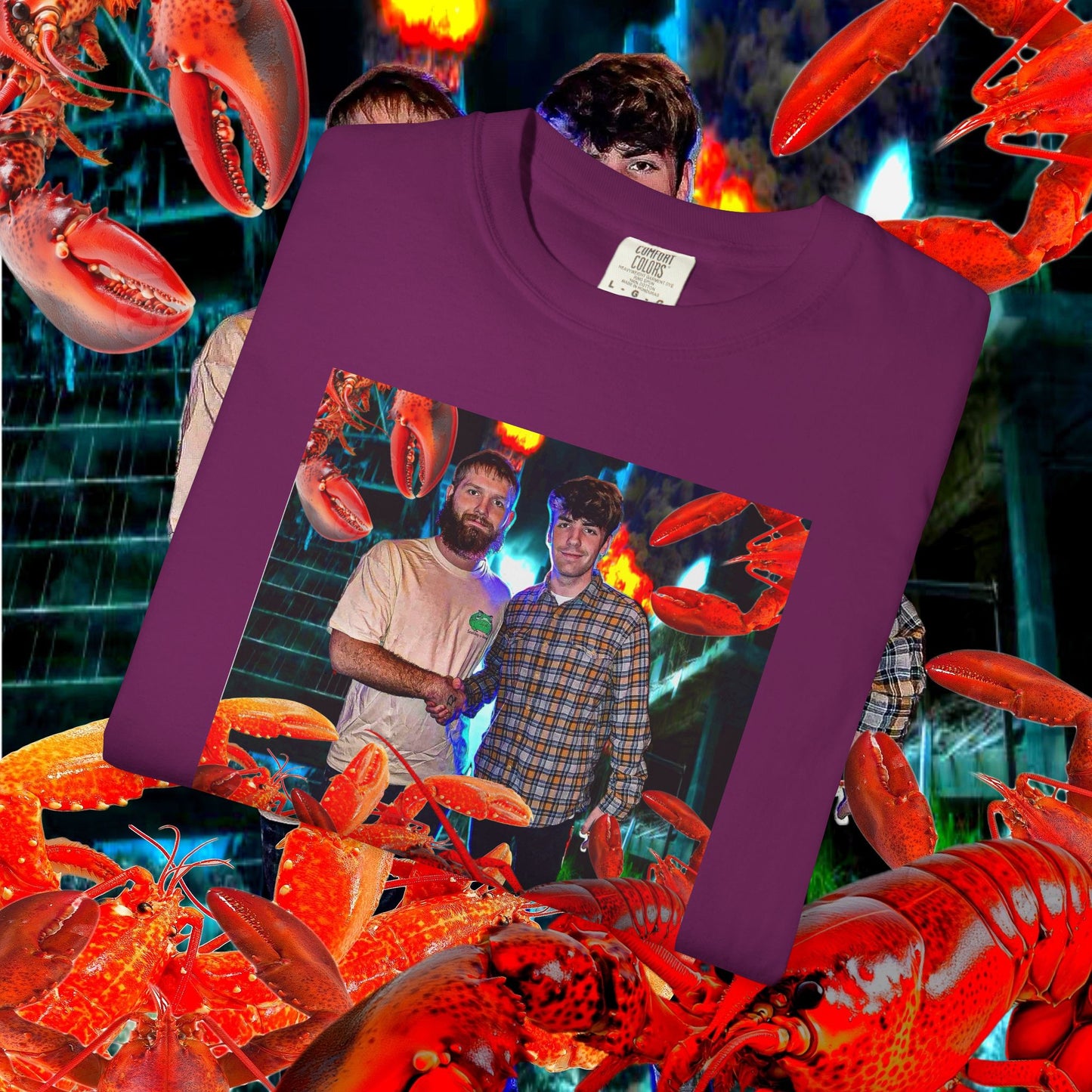 MASTRO & POP VS. GIANT LOBSTERS TEE