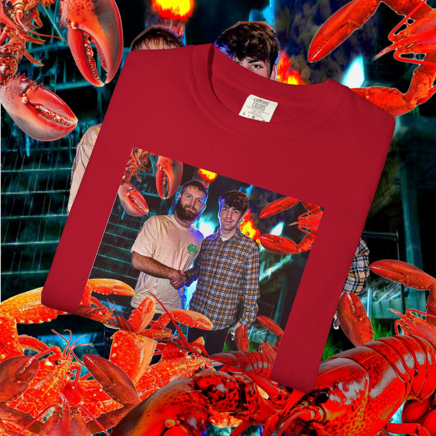 MASTRO & POP VS. GIANT LOBSTERS TEE