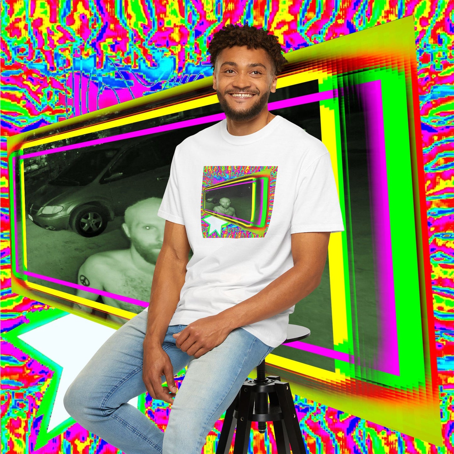 OZARK TECHNO PUNK SHOW ALBUM COVER TEE