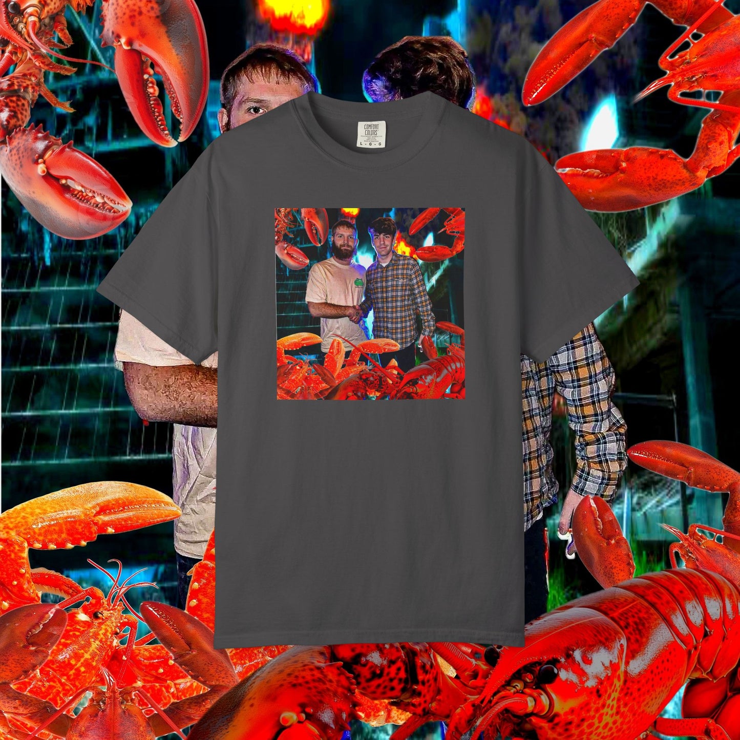 MASTRO & POP VS. GIANT LOBSTERS TEE