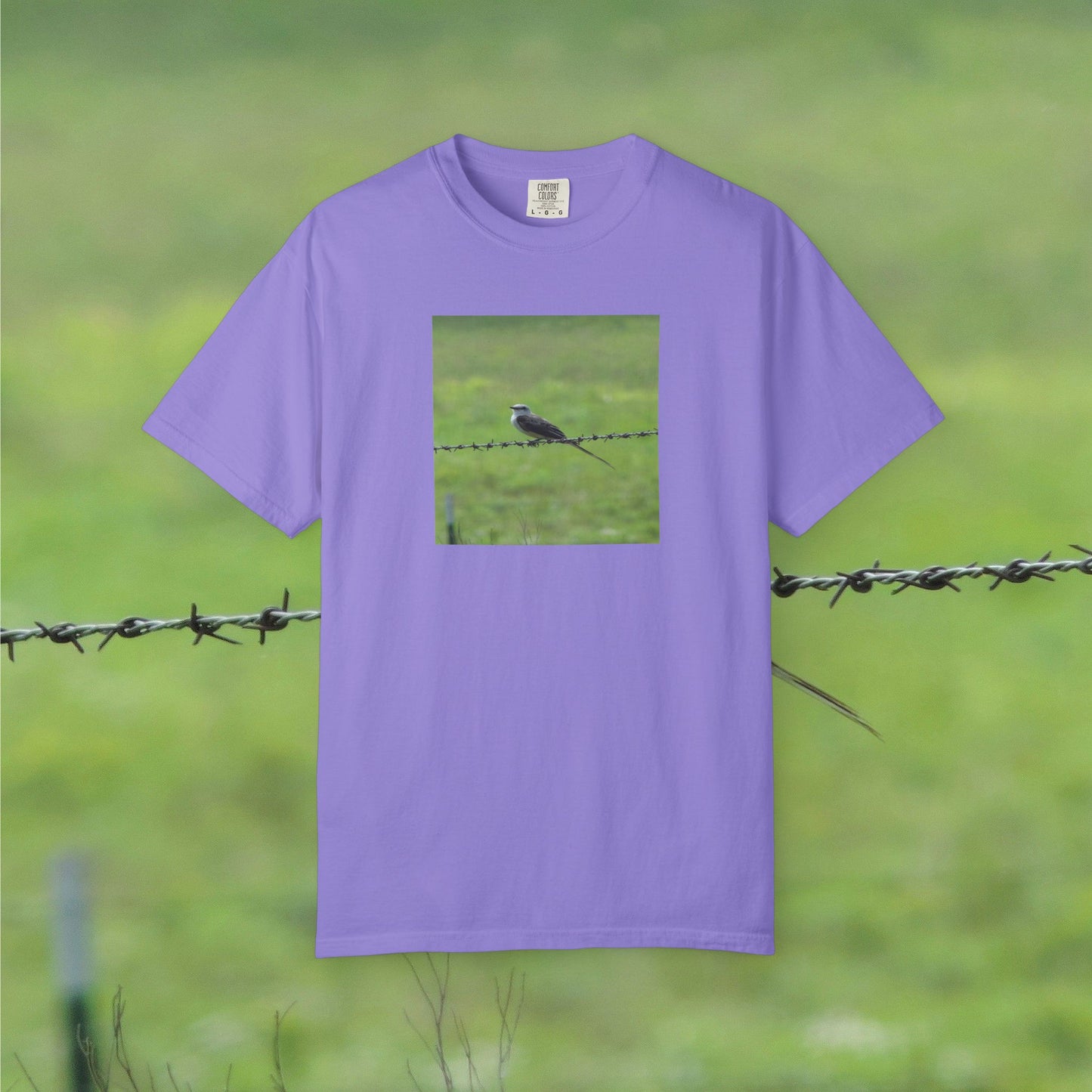 THE RESILIENCE OF A BIRD ON BARBWIRE ALBUM COVER TEE