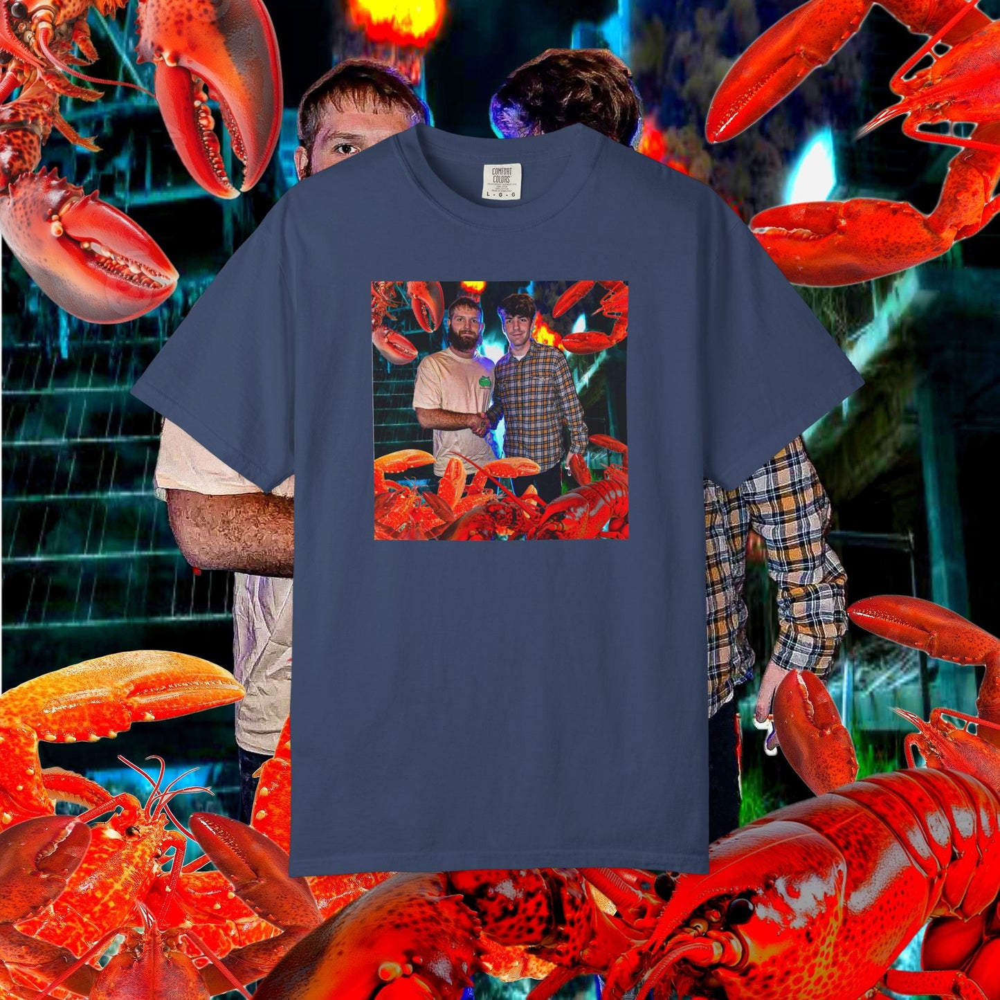 MASTRO & POP VS. GIANT LOBSTERS TEE
