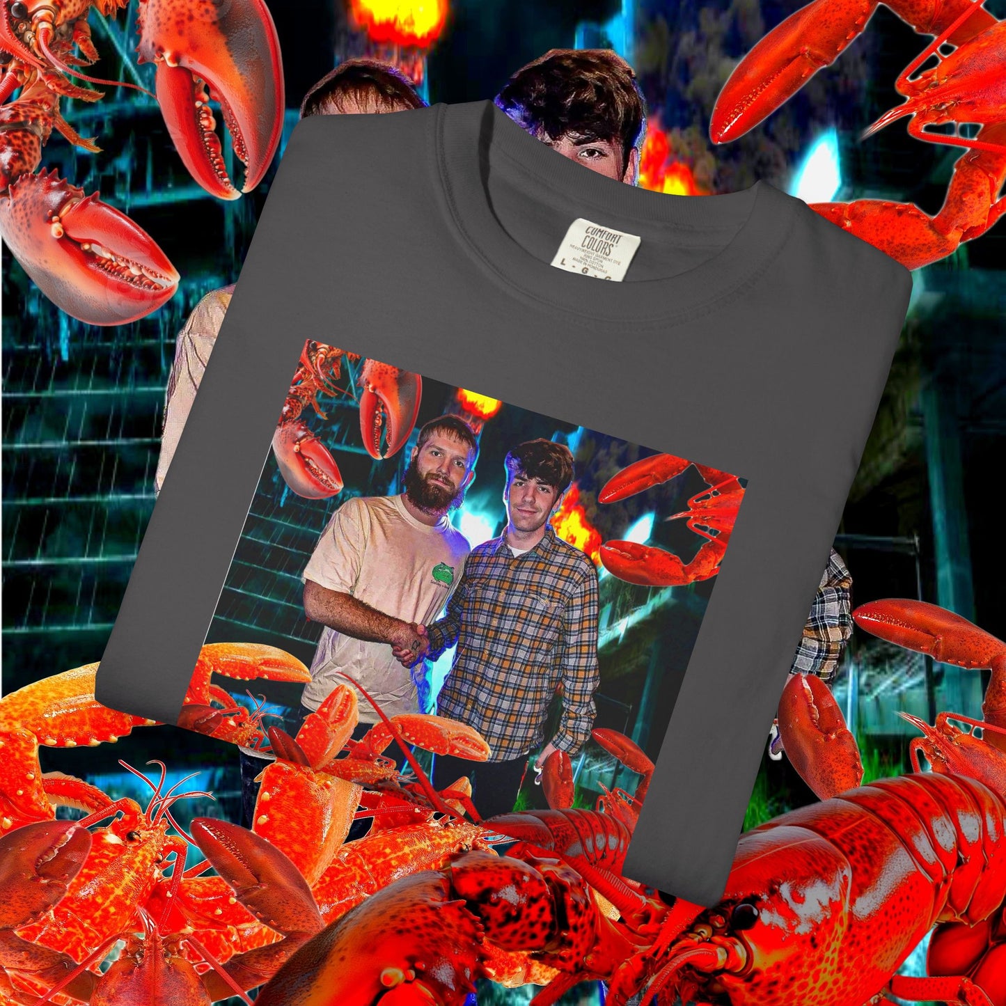 MASTRO & POP VS. GIANT LOBSTERS TEE