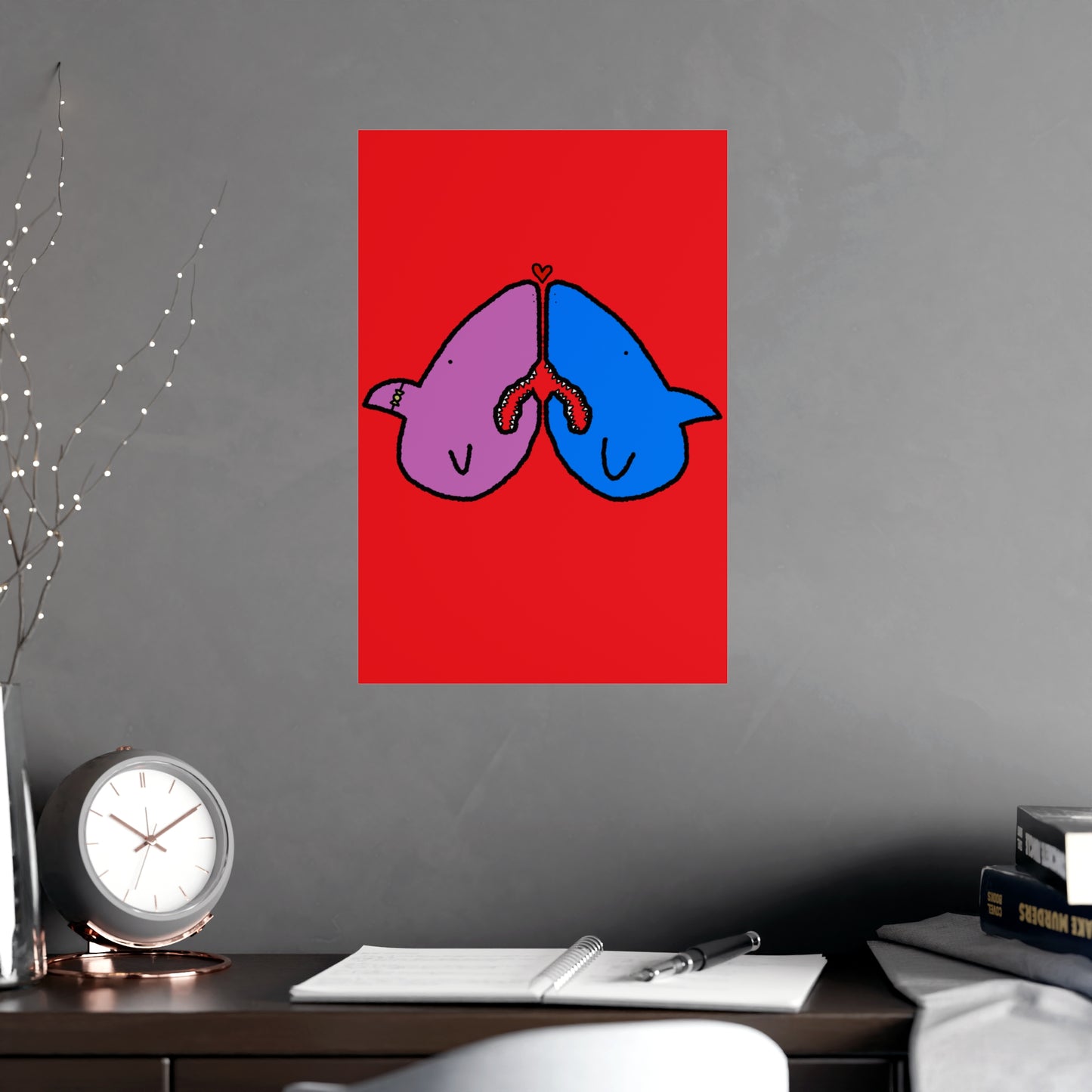 Shark Love Poster