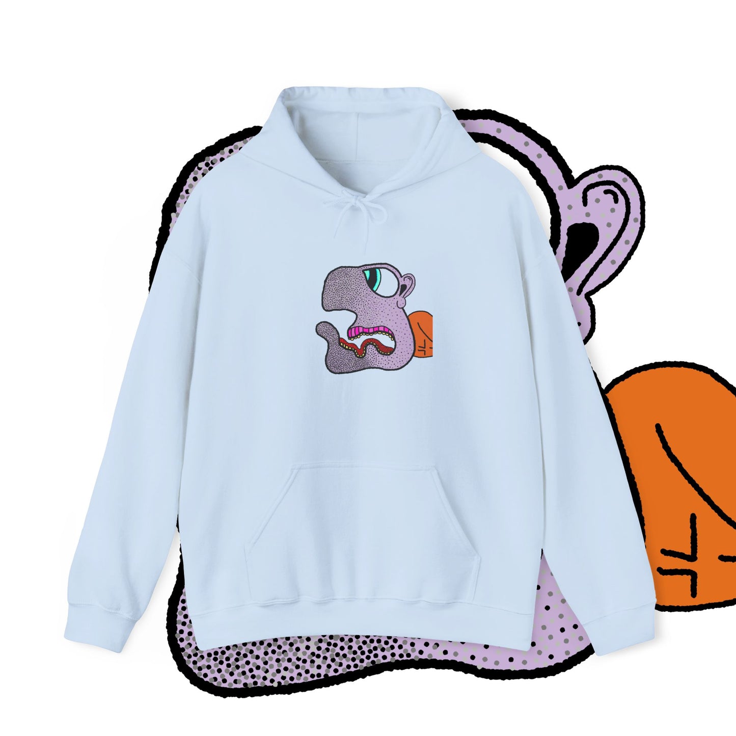 MR BLING BLAU HOODIE