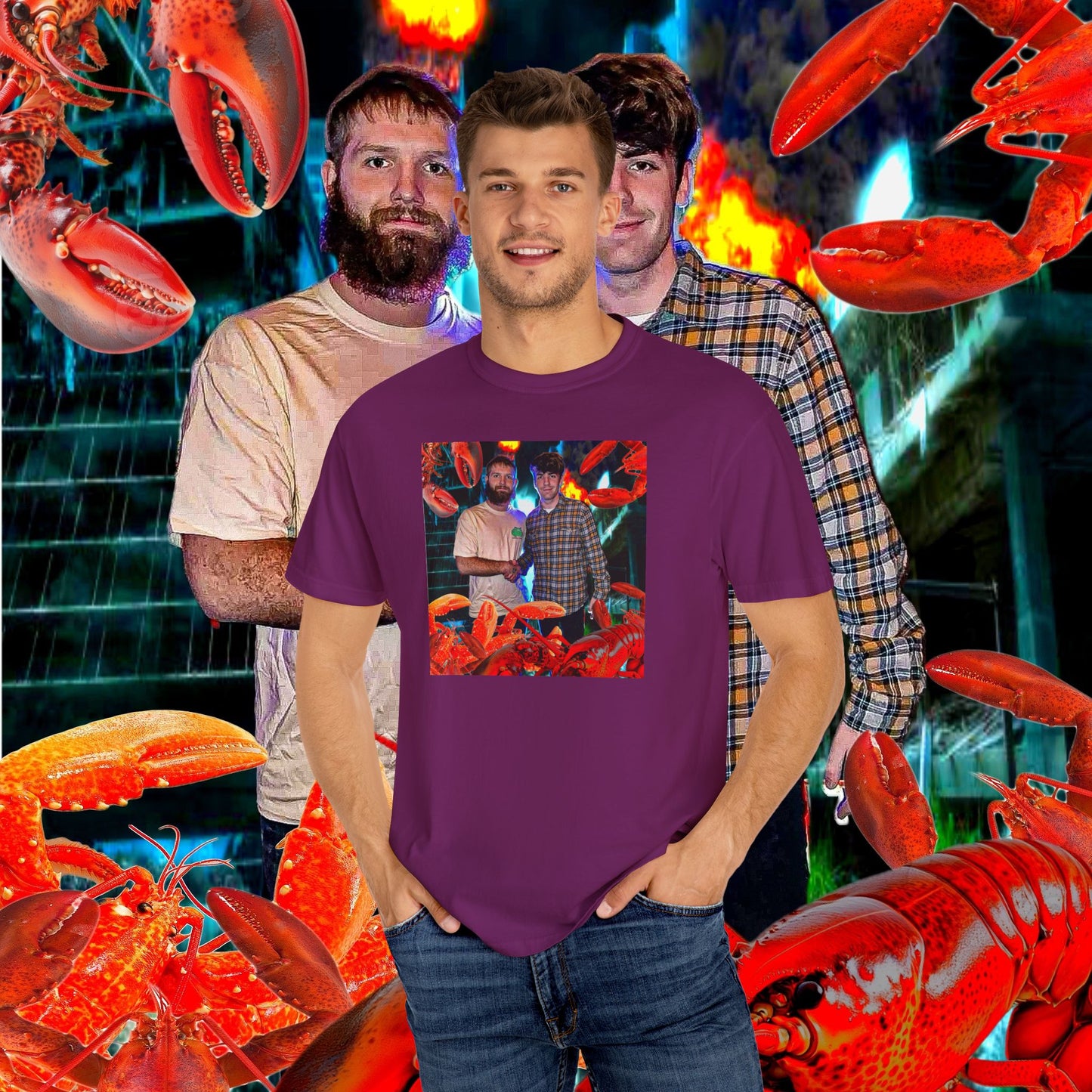 MASTRO & POP VS. GIANT LOBSTERS TEE