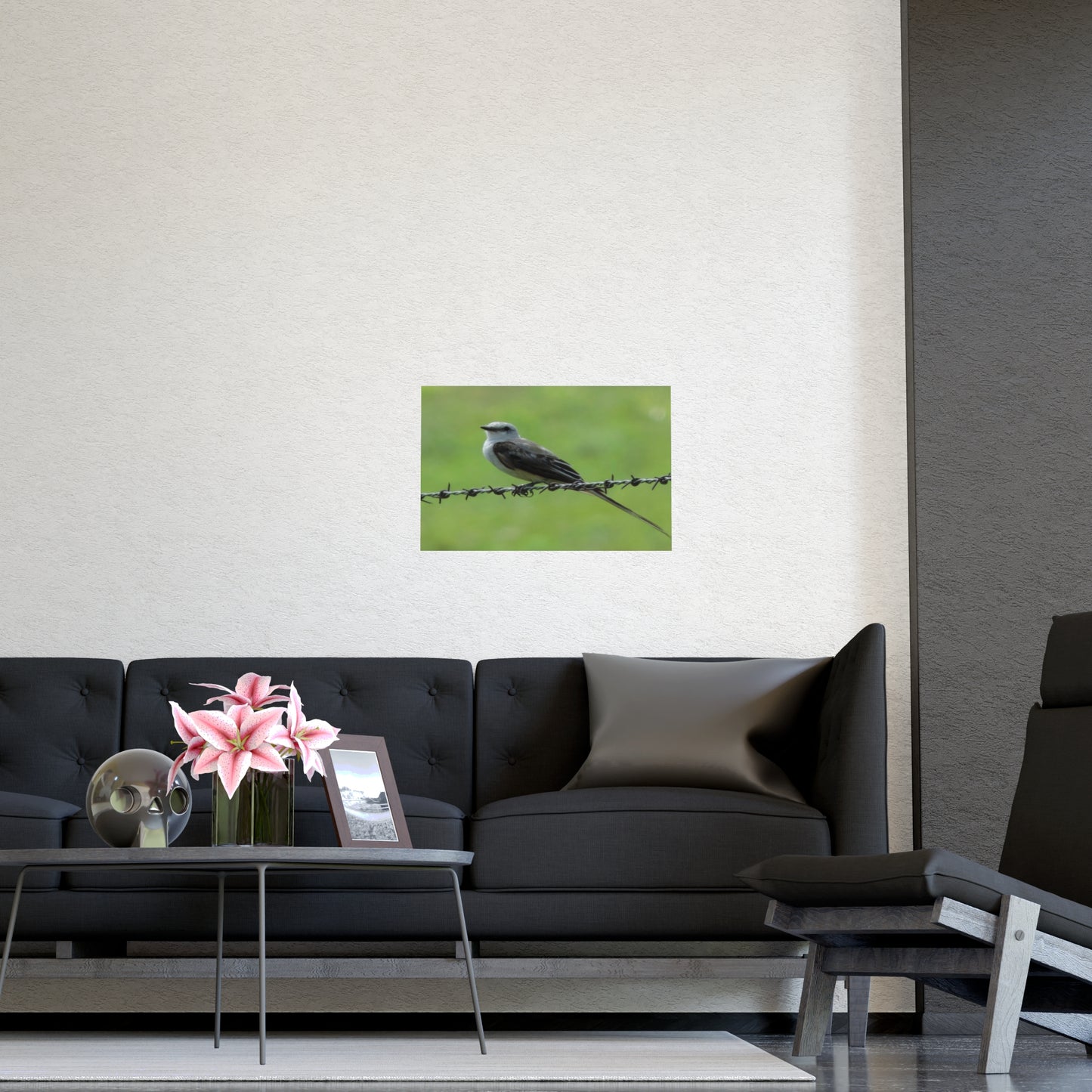 Bird On Barbwire Poster