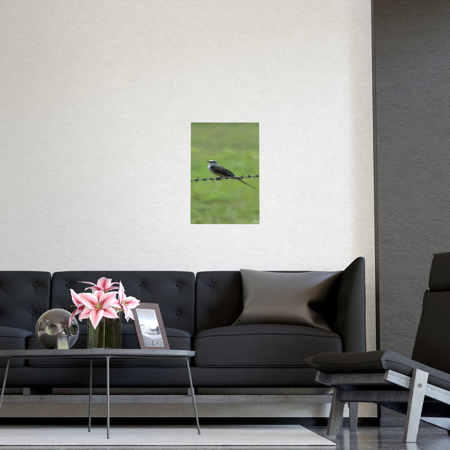 Bird On Barbwire Poster