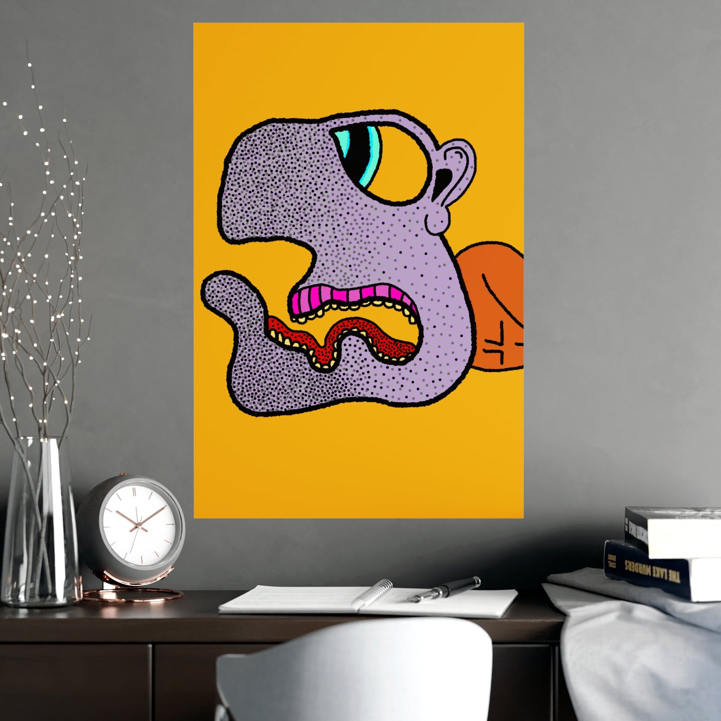 Bling Blau Vertical Matte Posters