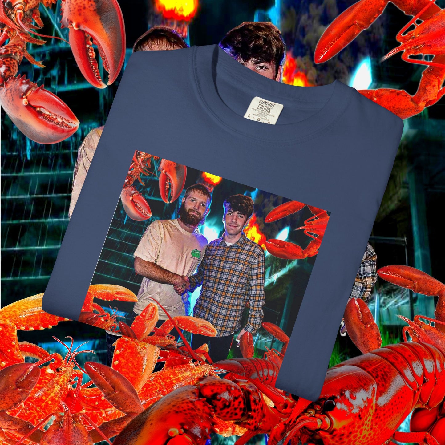MASTRO & POP VS. GIANT LOBSTERS TEE