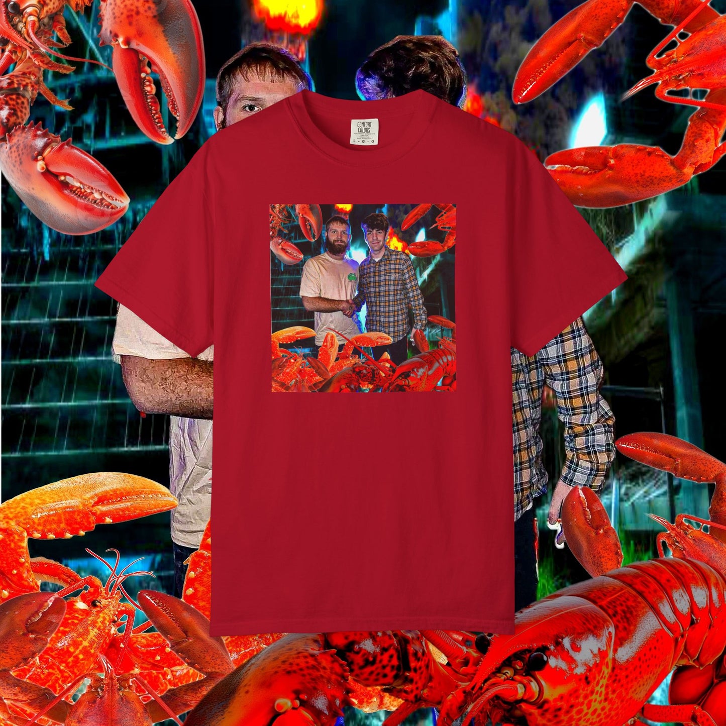 MASTRO & POP VS. GIANT LOBSTERS TEE